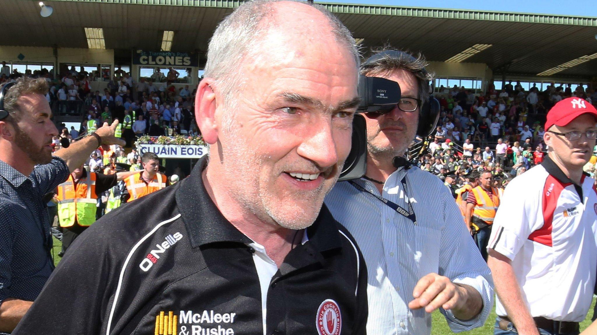 Mickey Harte guided Tyrone to All-Ireland SFC titles in 2003, 2005 and 2008