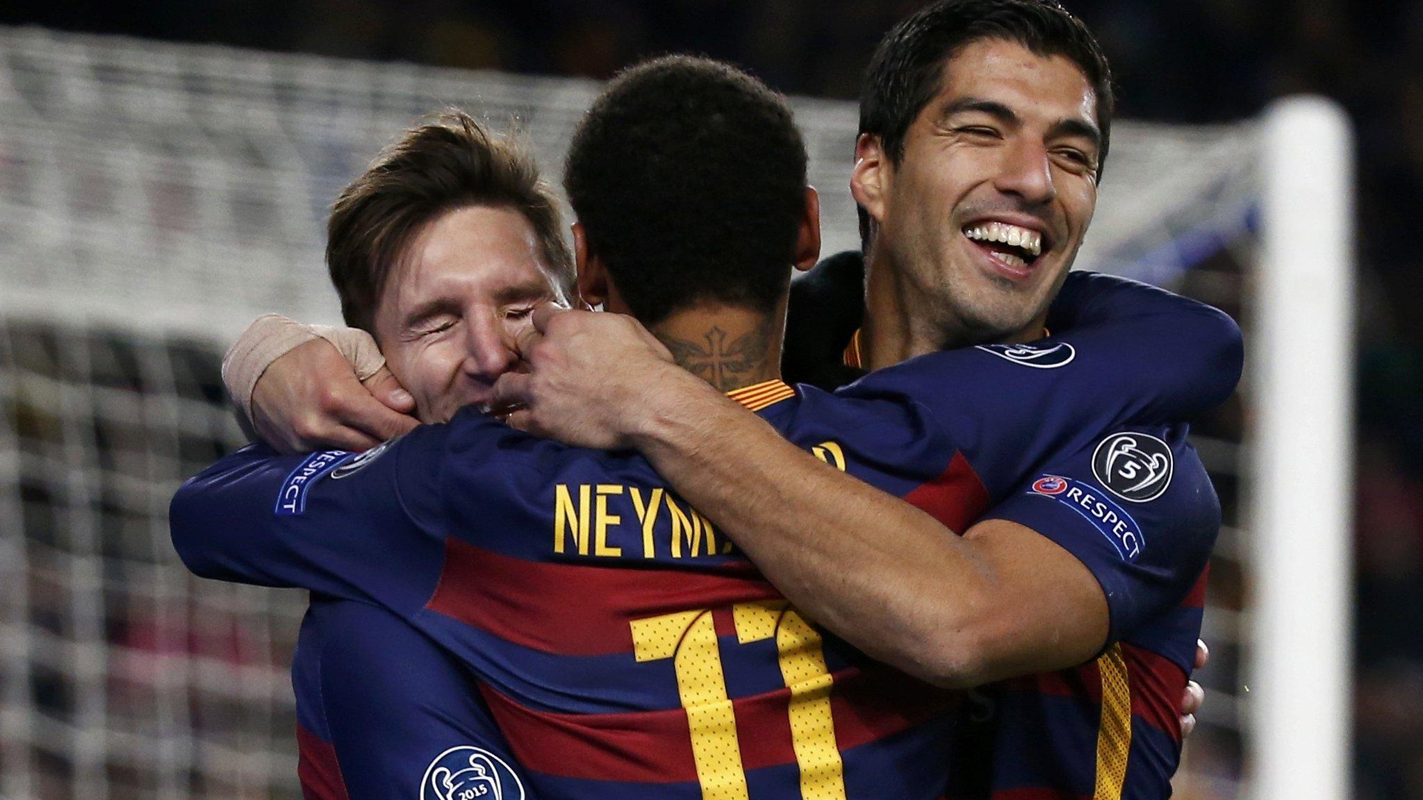 Lionel Messi, Neymar and Luis Suarez