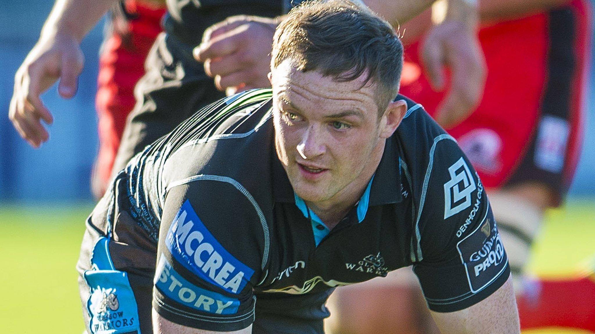 Nick Grigg in action for Glasgow against Edinburgh