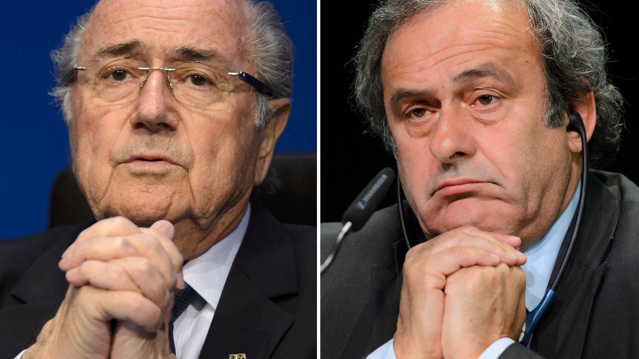 Sepp Blatter (left) and Michel Platini