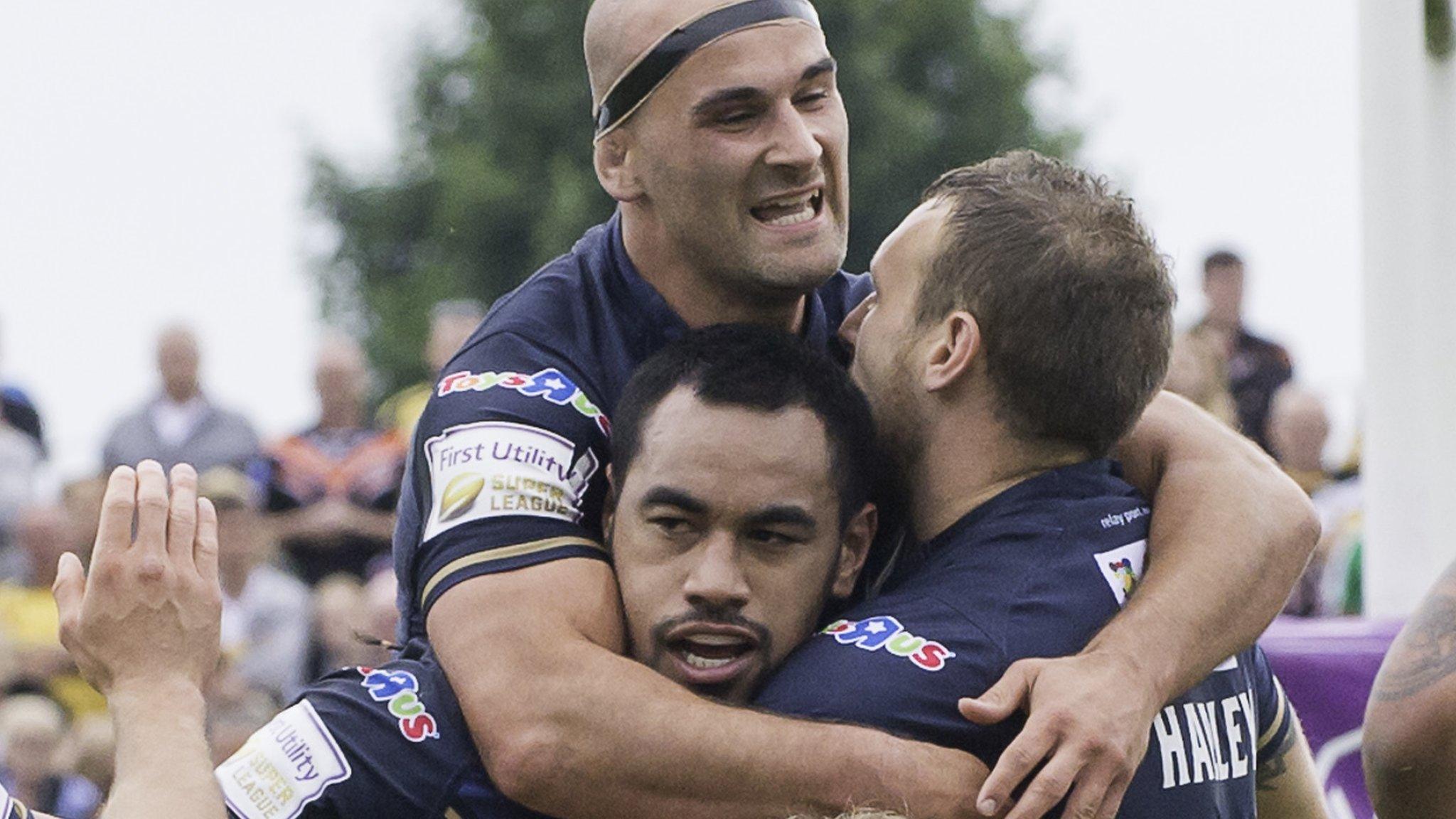 Hull FC players celebrate