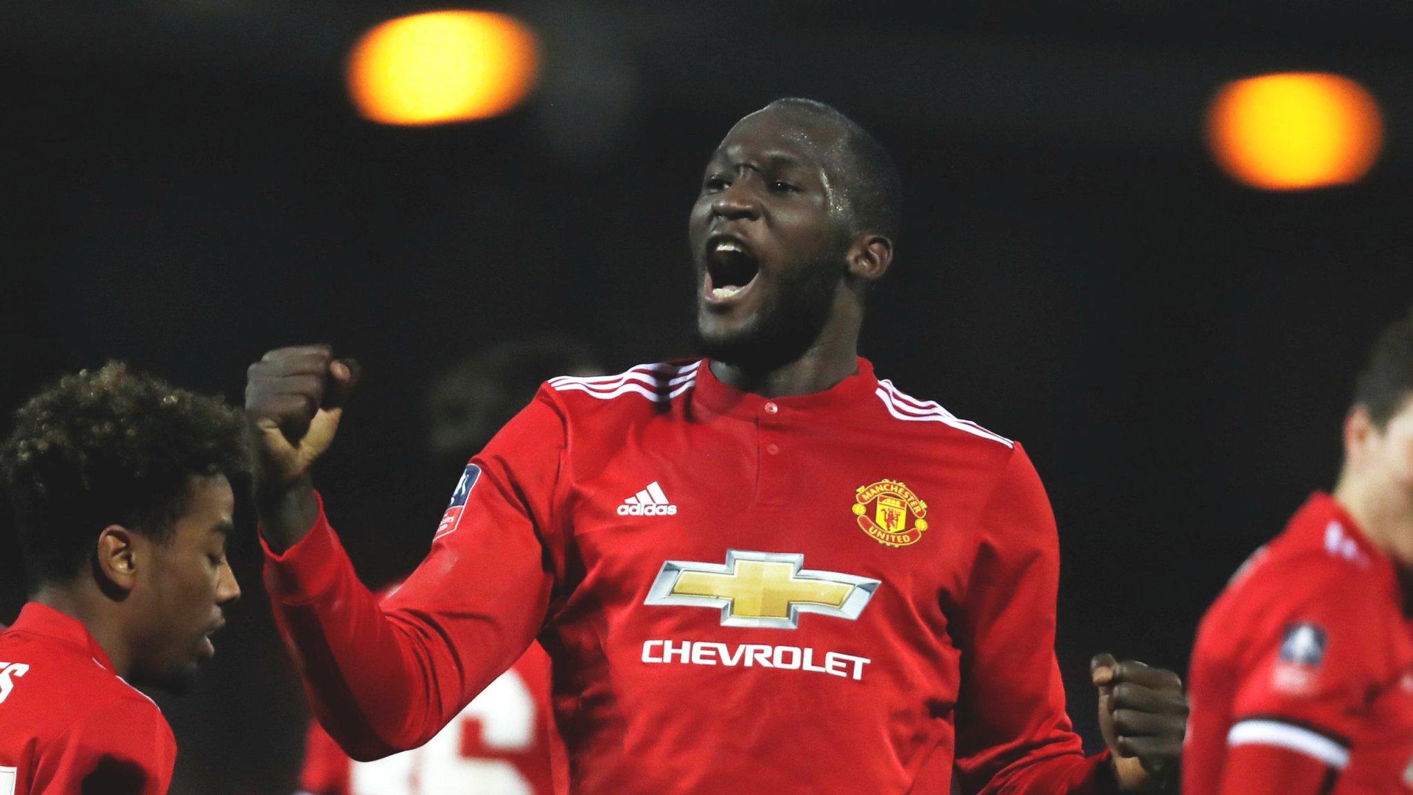 Romelu Lukaku scores for Manchester United