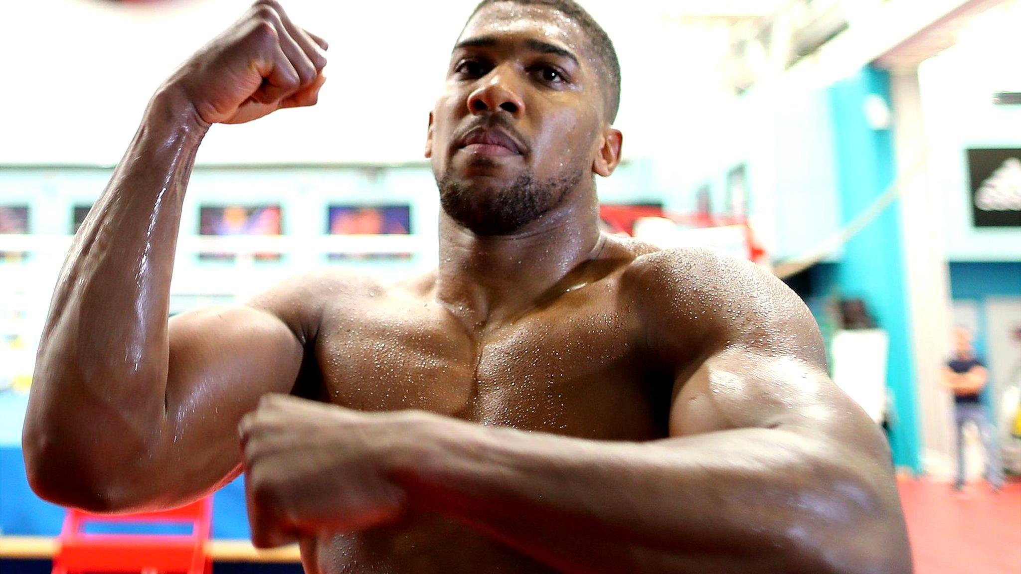 British heavyweight boxer Anthony Joshua