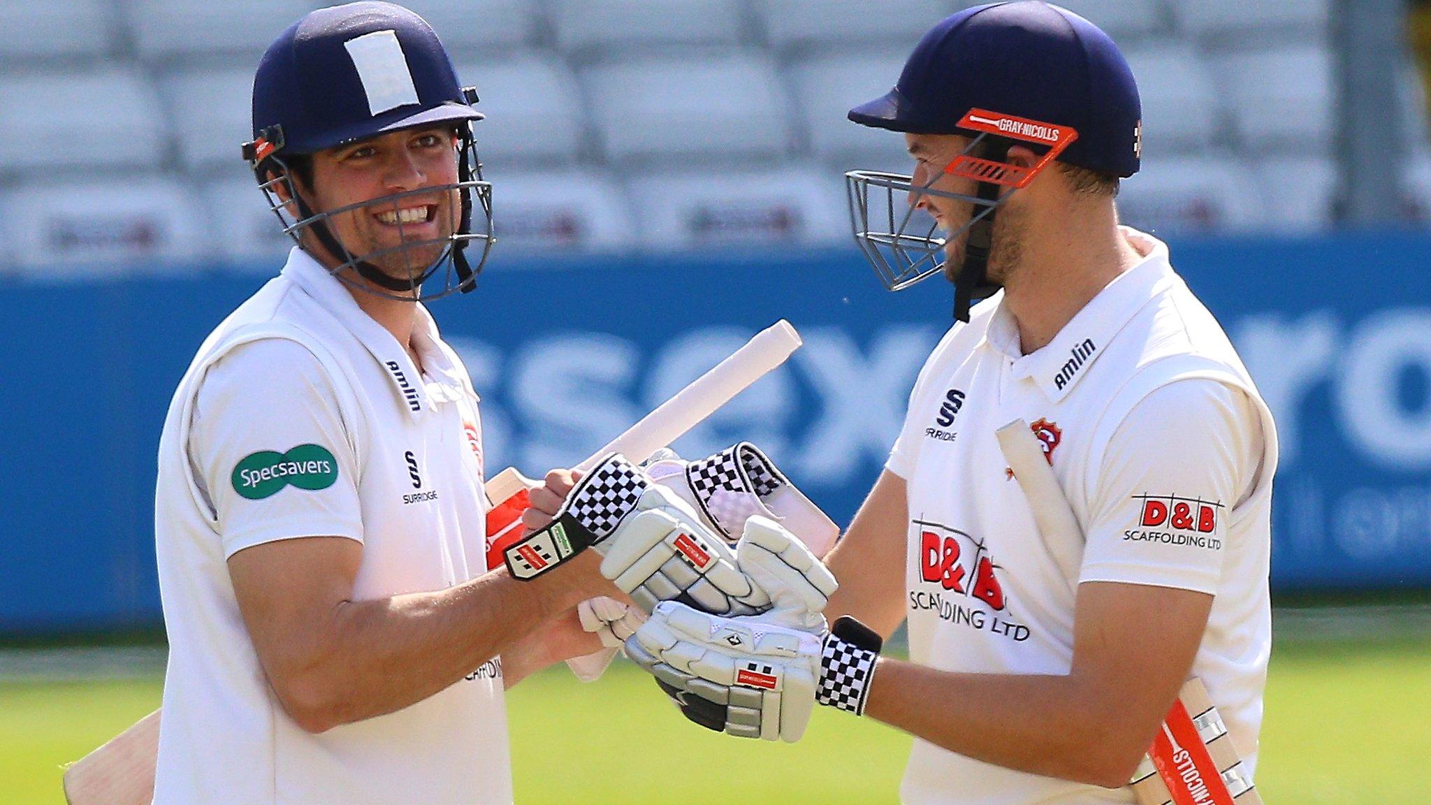 Alastair Cook and Nick Browne