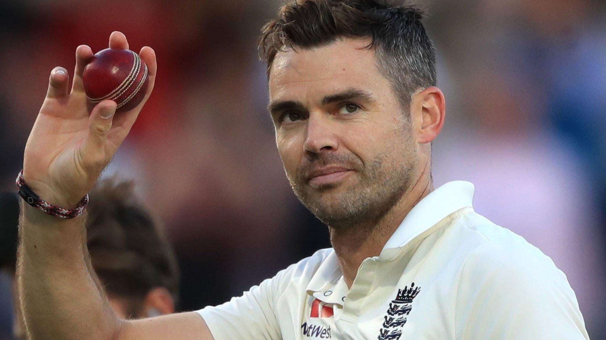 James Anderson acknowledges his five-wicket haul against India at Lord's