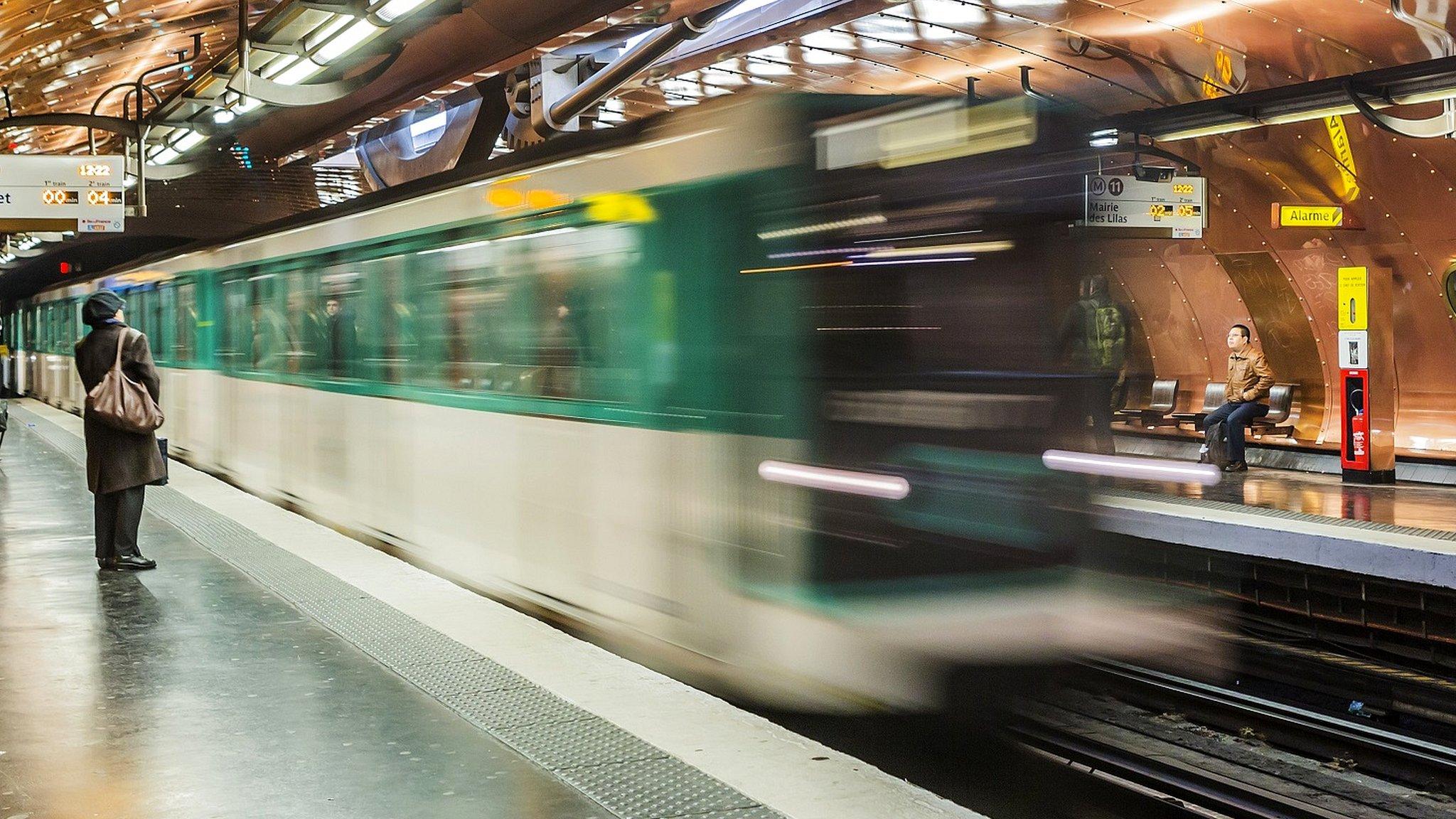 An underground train