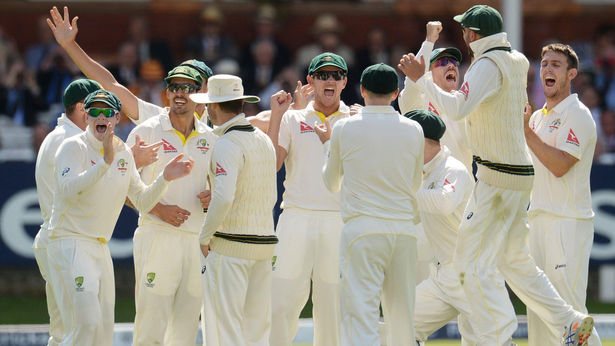 Australia celebrate at Lord's