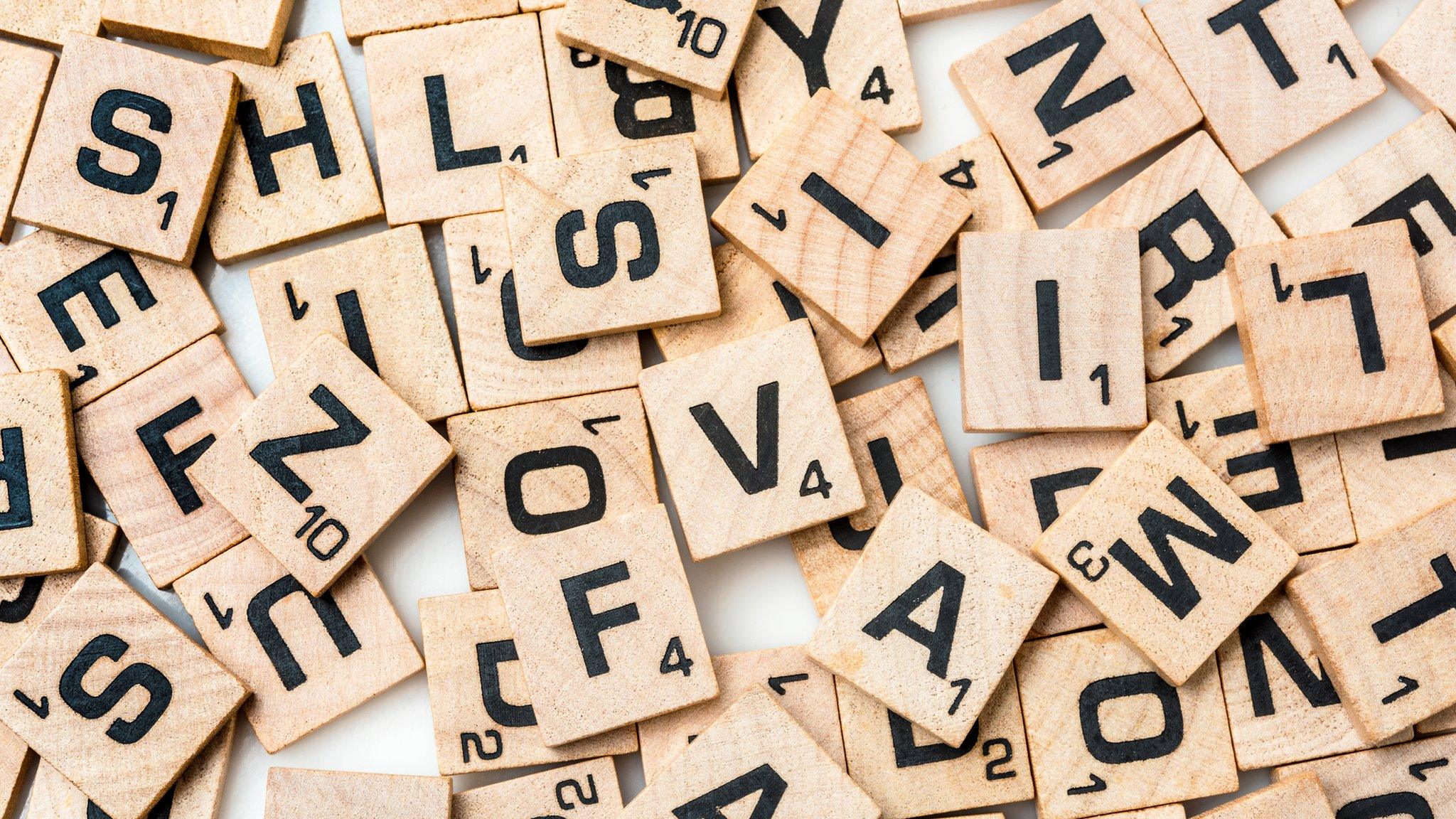 Scrabble letters