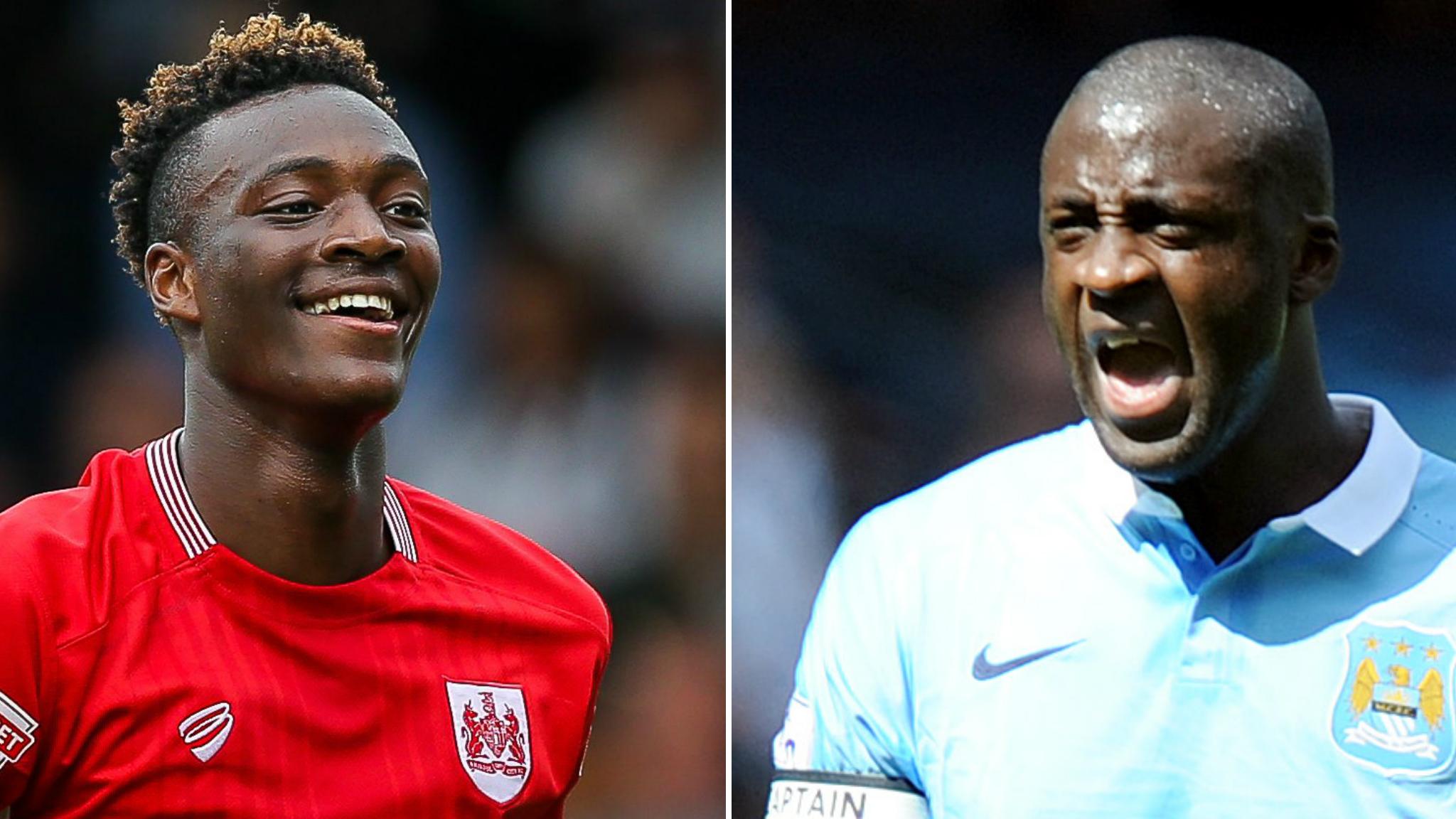 Tammy Abraham and Yaya Toure