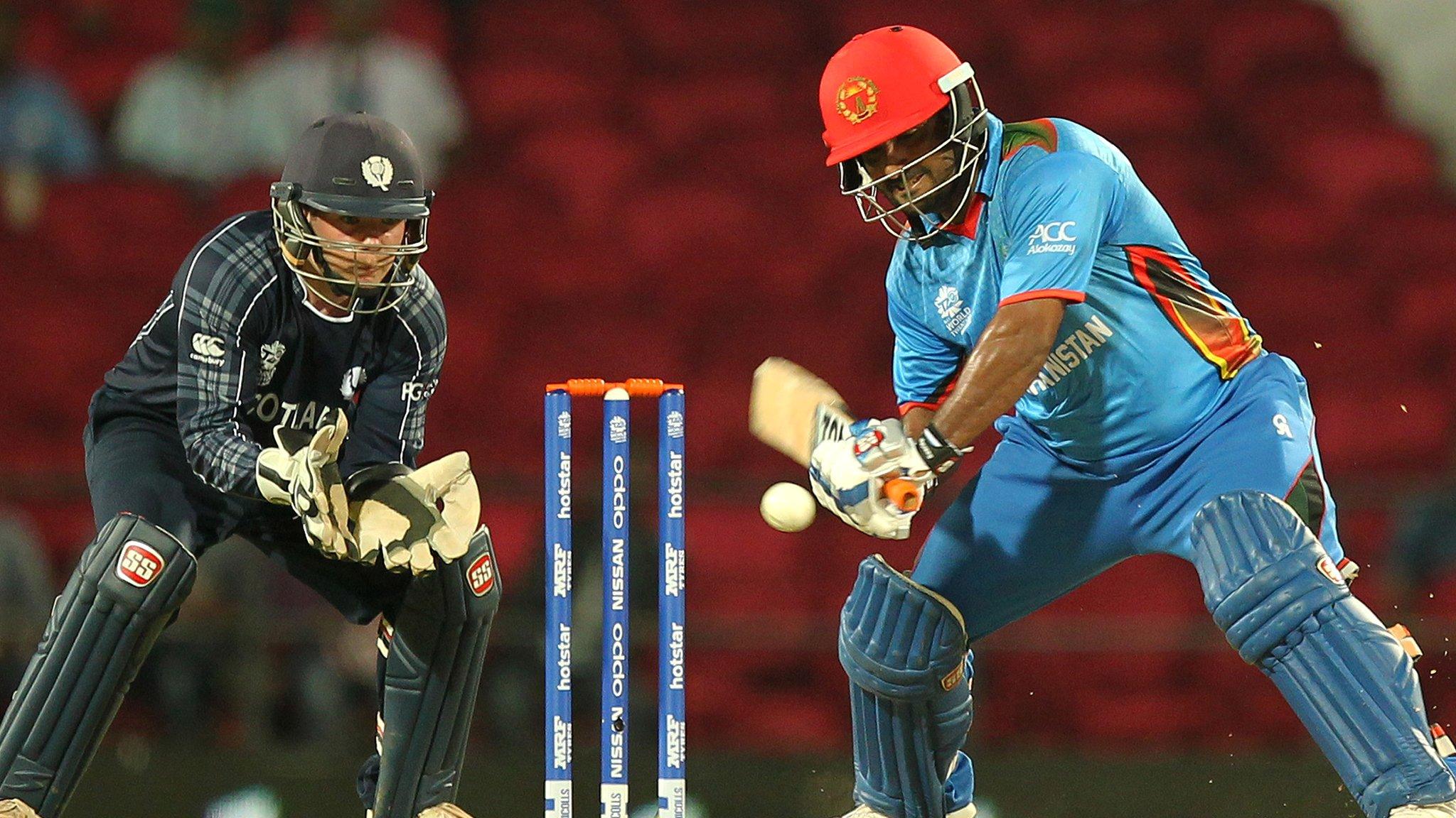 Scotland's Matthew Cross and Afghanistan's Mohammad Shahzad