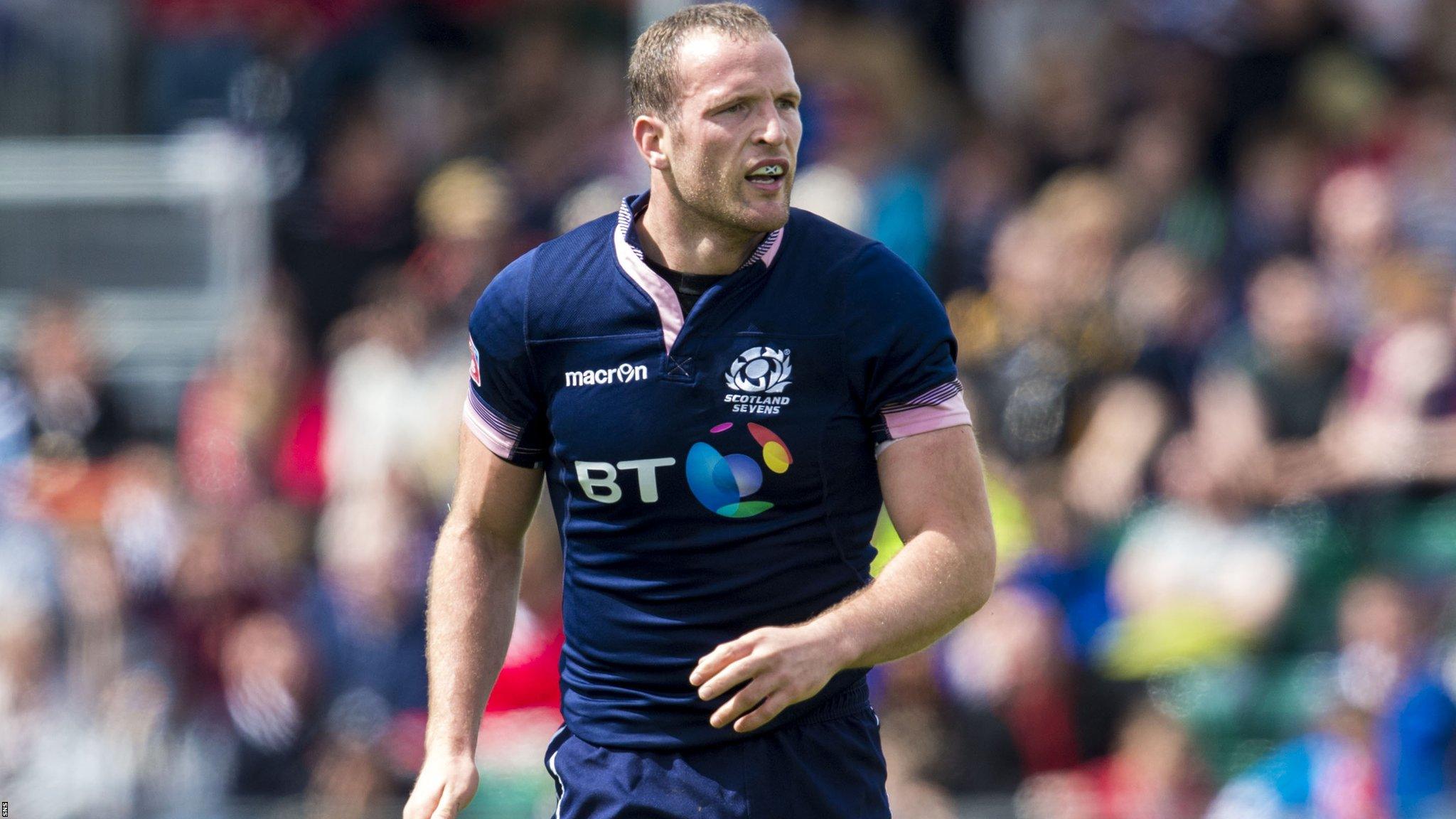 James Eddie in action for Scotland Sevens