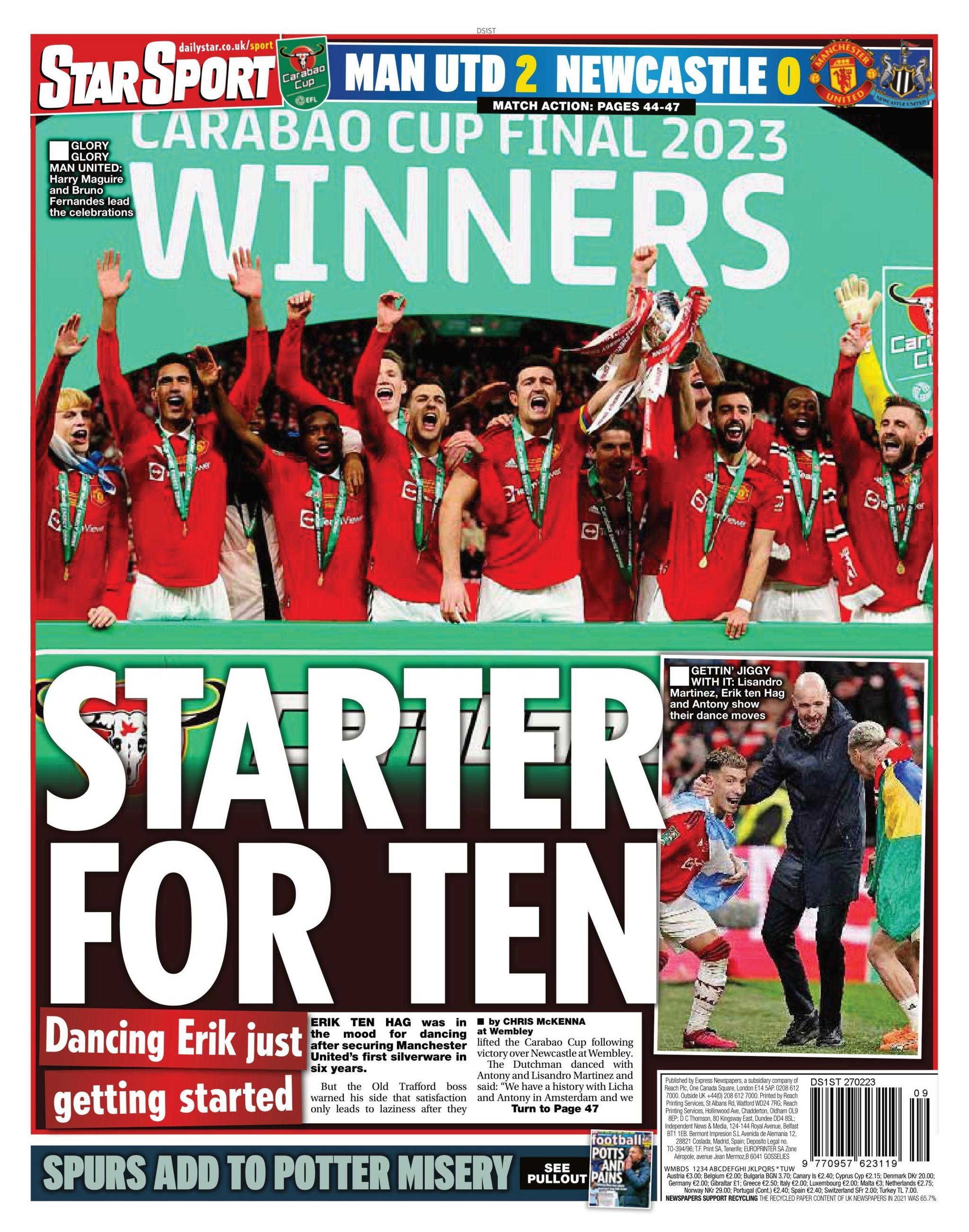 Star back page - Monday 27 February