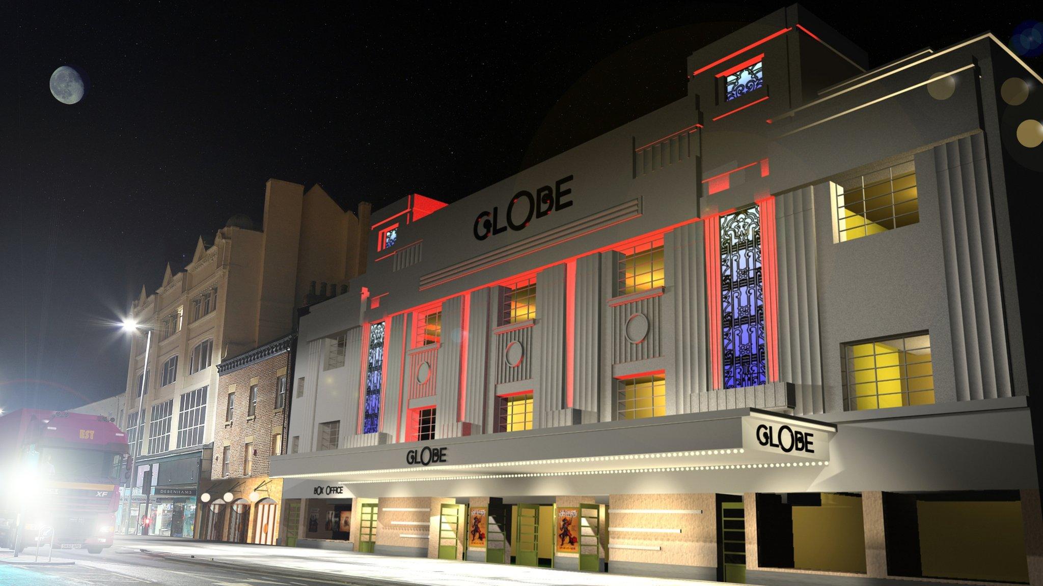 Artist's impression of revamped Globe Theatre