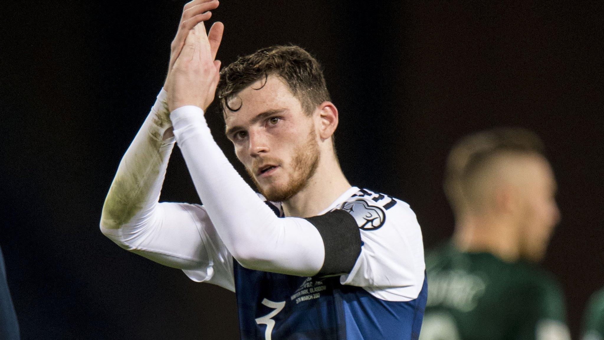 Scotland left-back Andrew Robertson was full of energy