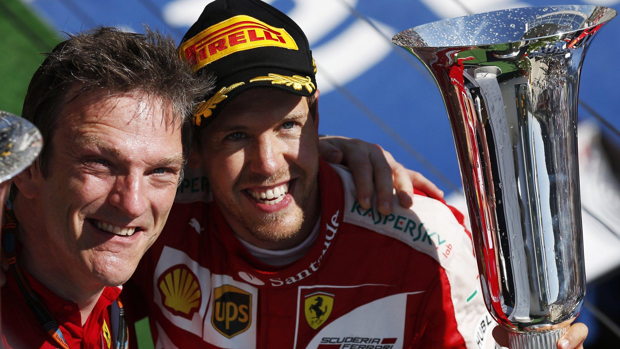 James Allison and Sebastian Vettel