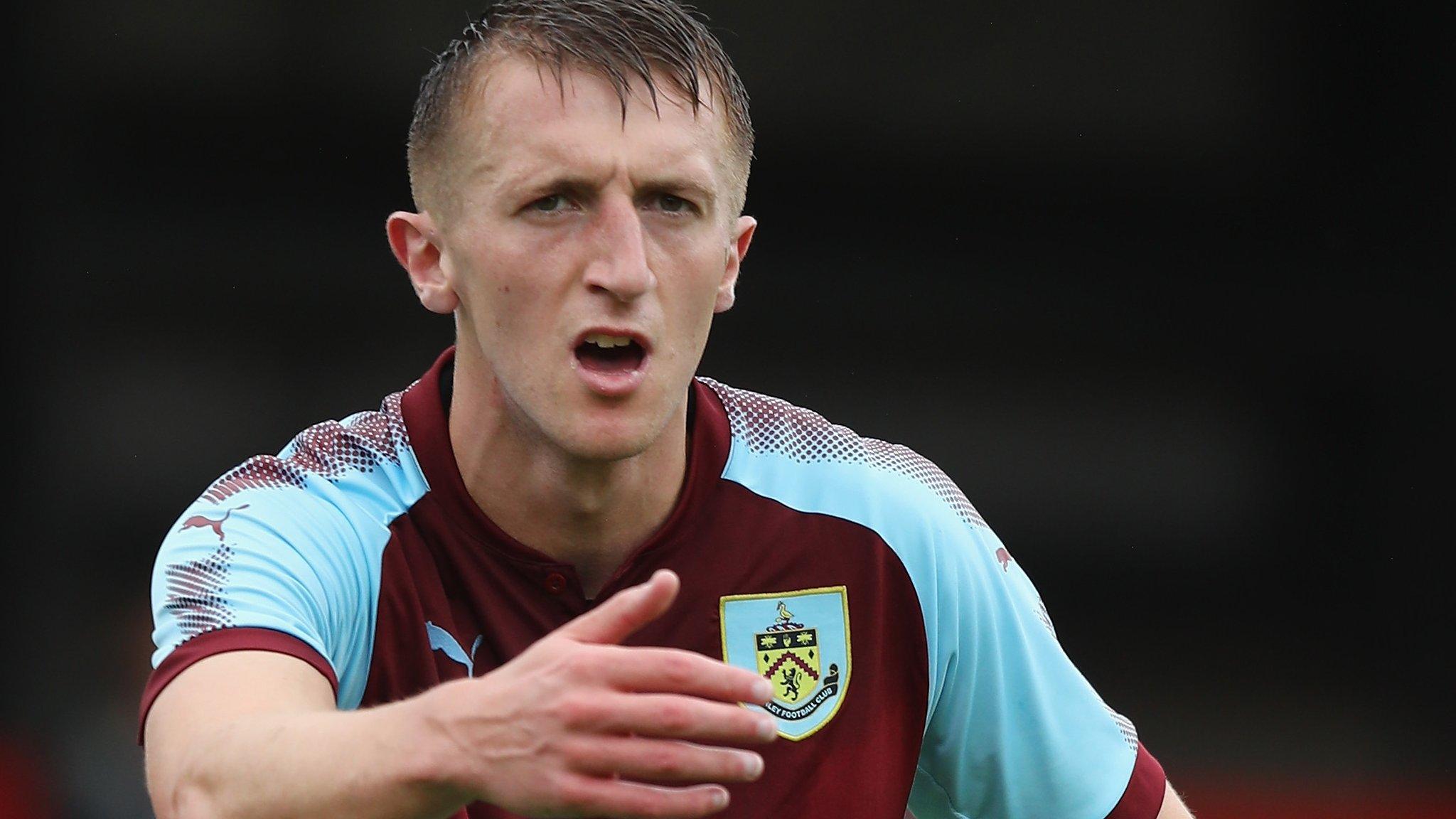 Tom Anderson in action for Burnley