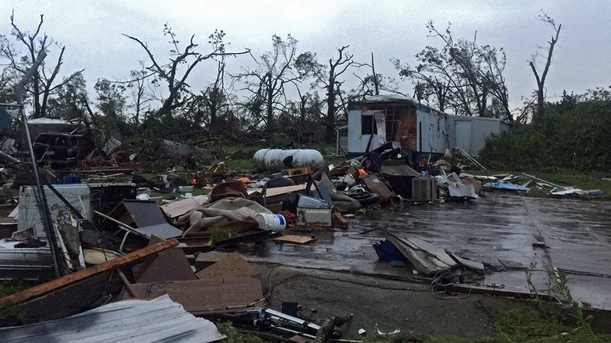 The damage in Jefferson City, Missouri