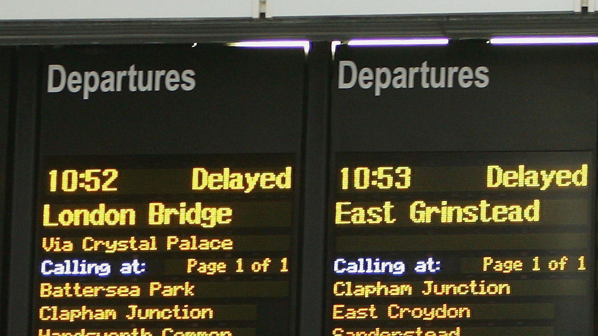 departure board