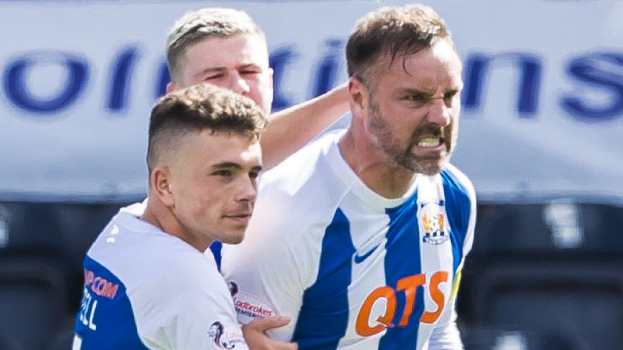 Kilmarnock's Kris Boyd (right) celebrates