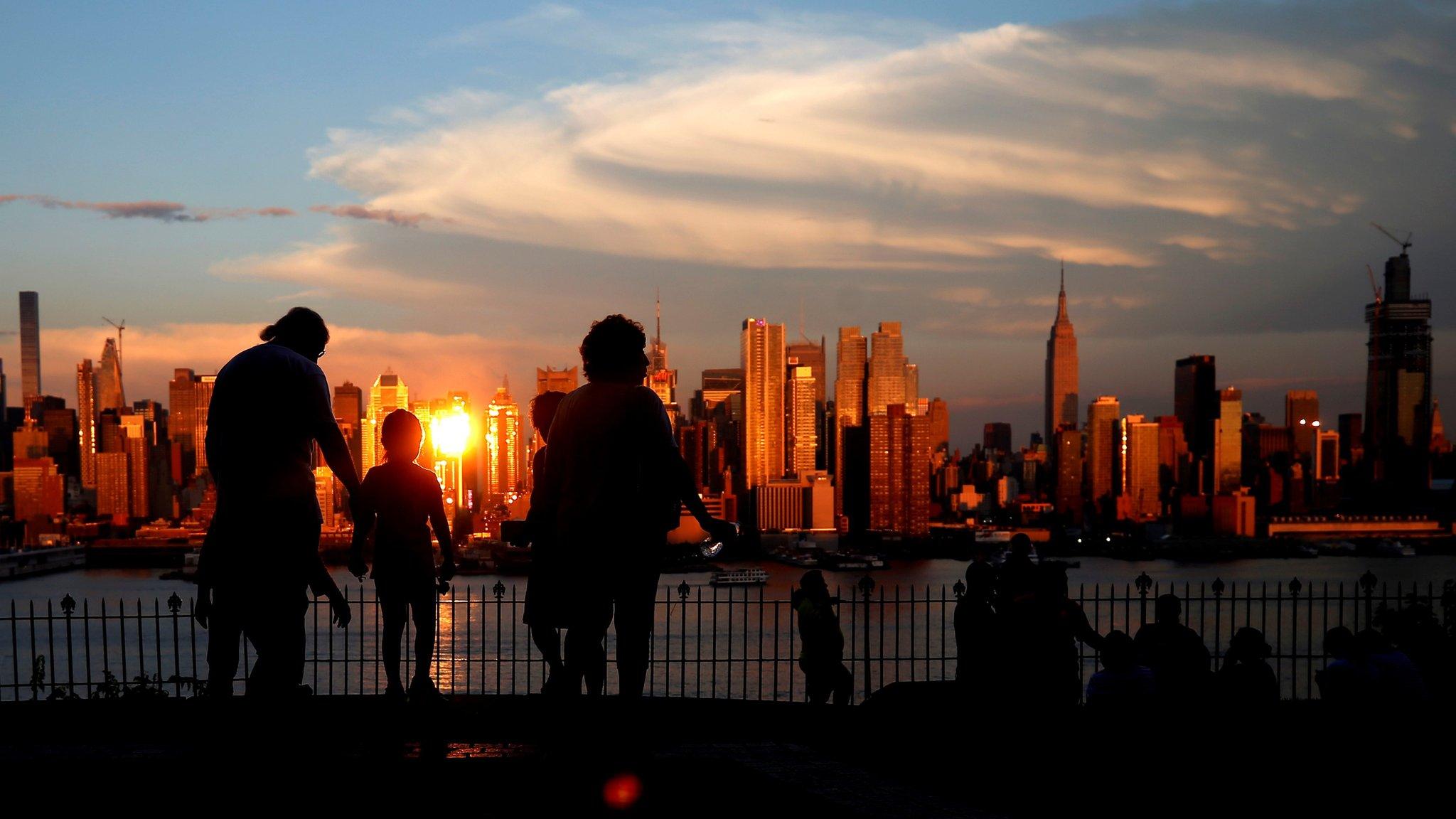 view of Manhattan from New Jersey