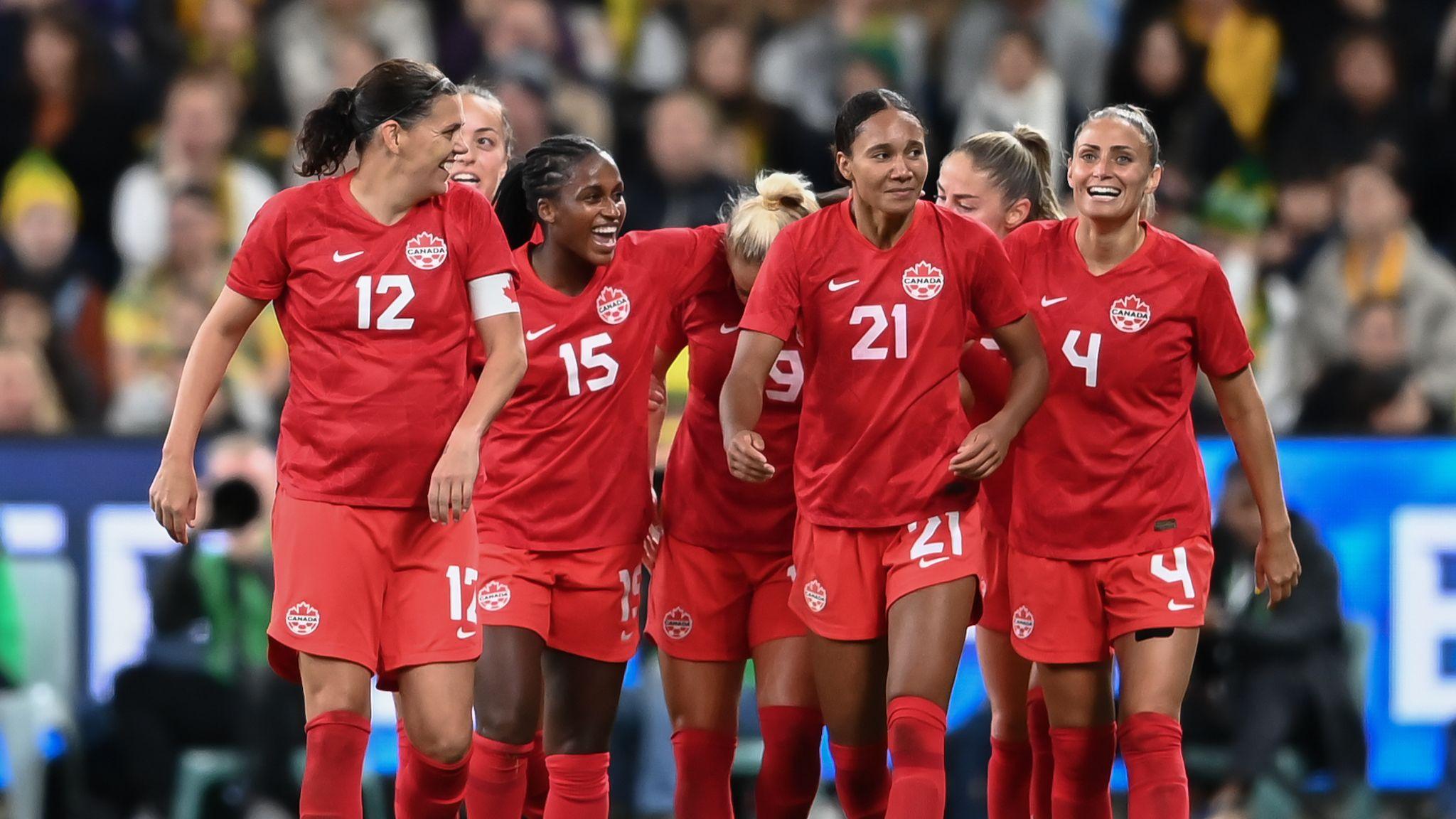 Players of Canada's women's national team