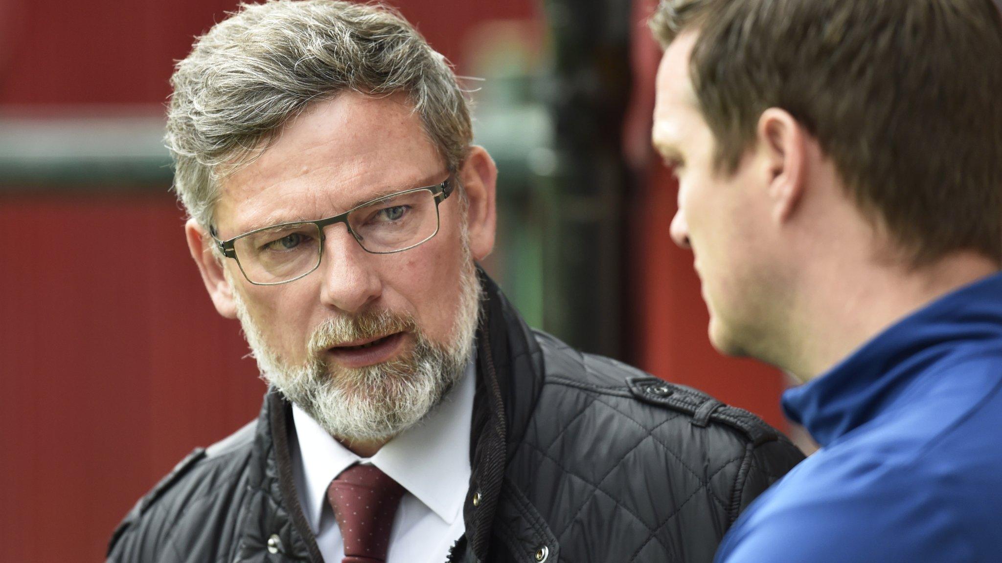 Craig Levein and the club's interim head coach Jon Daly