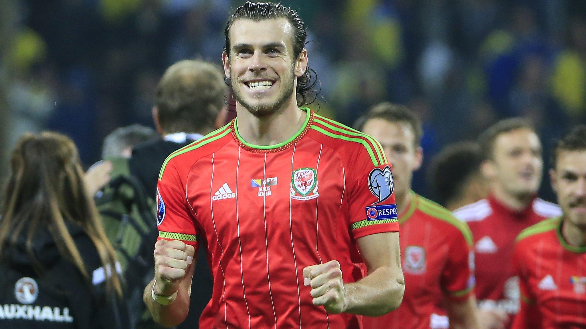 Gareth Bale celebrating