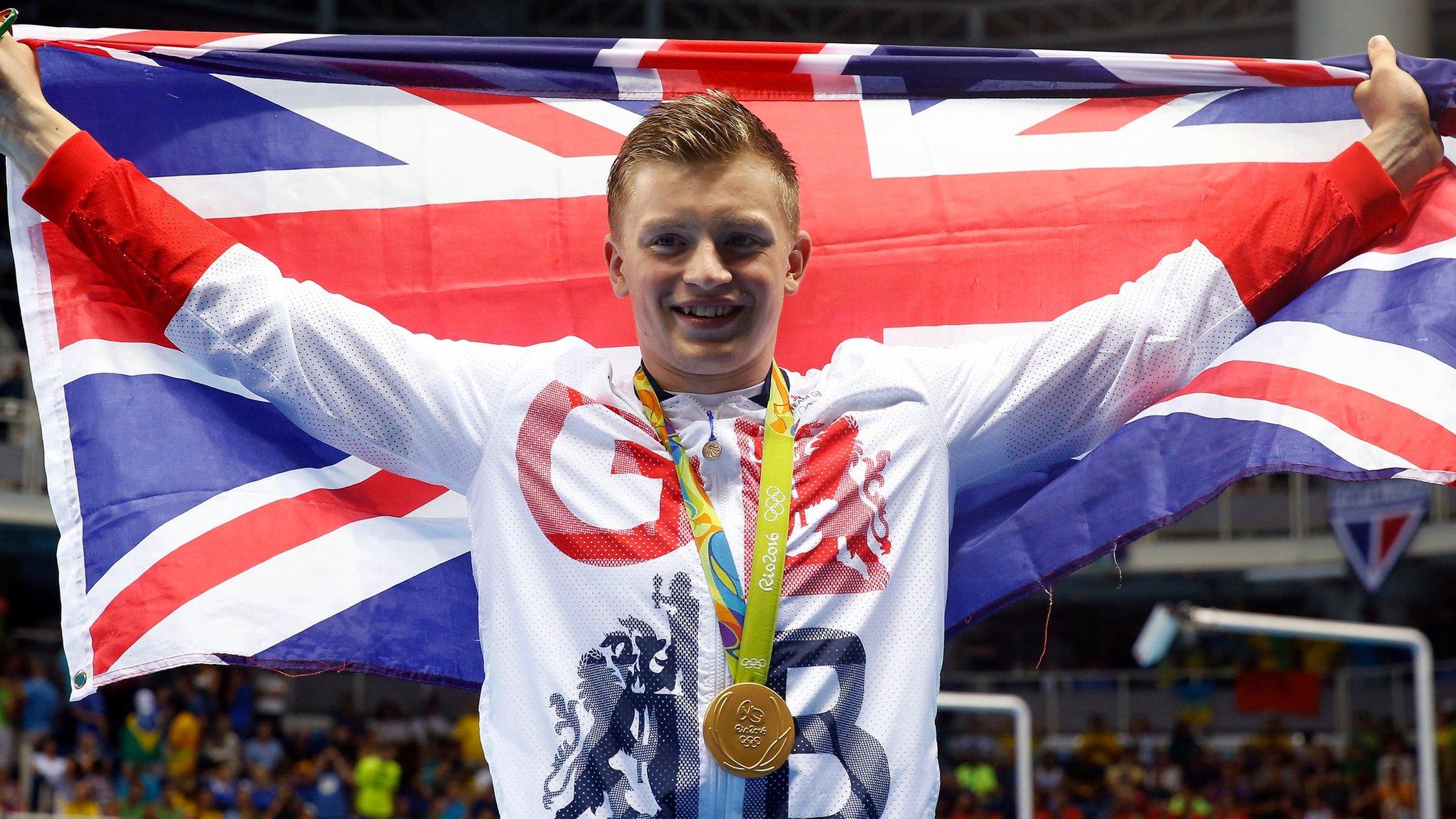 Adam Peaty with gold medal