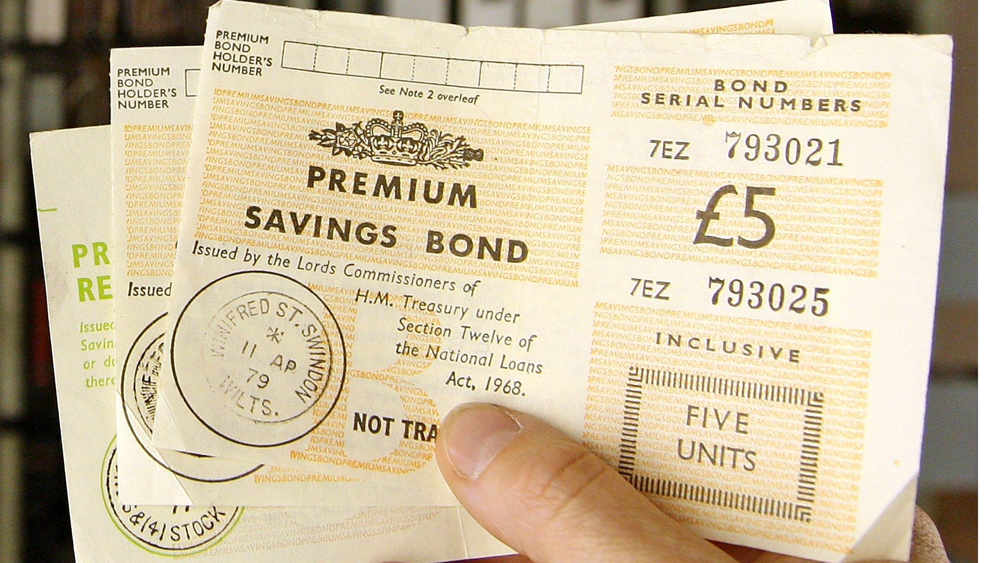 Premium bond certificates