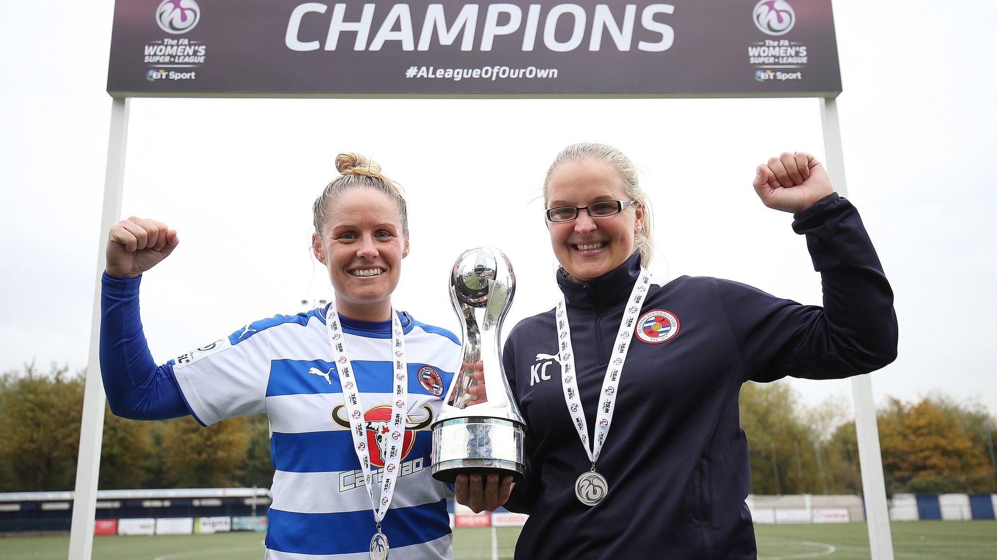 Kirsty McGee with Reading Women coach Kelly Chambers