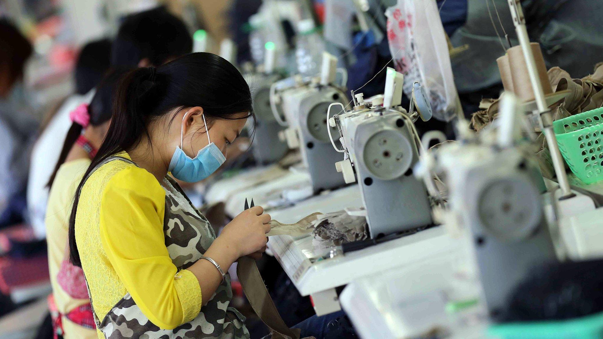 Chinese factory worker