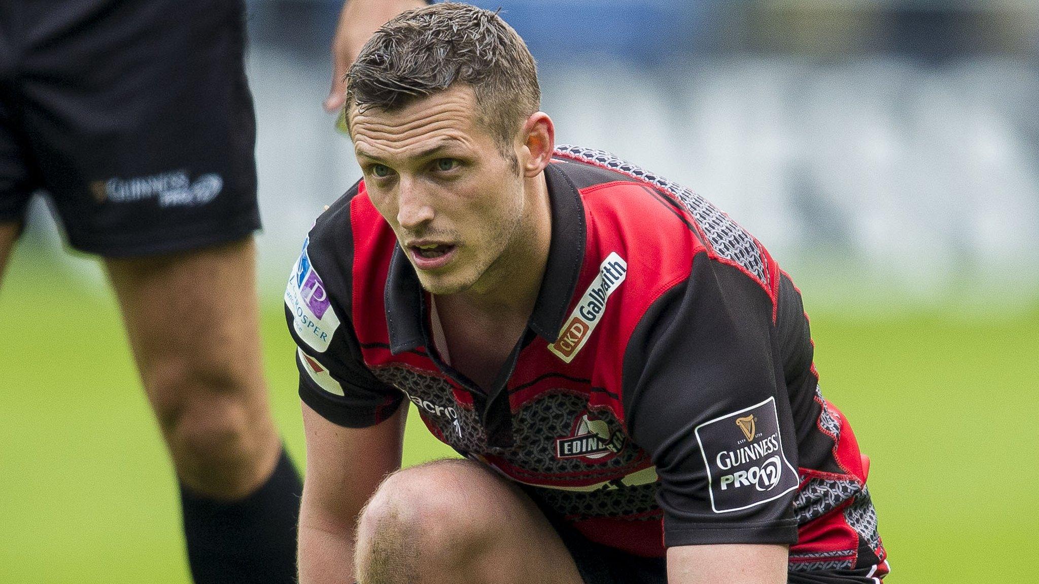 Jason Tovey lines up a penalty for Edinburgh