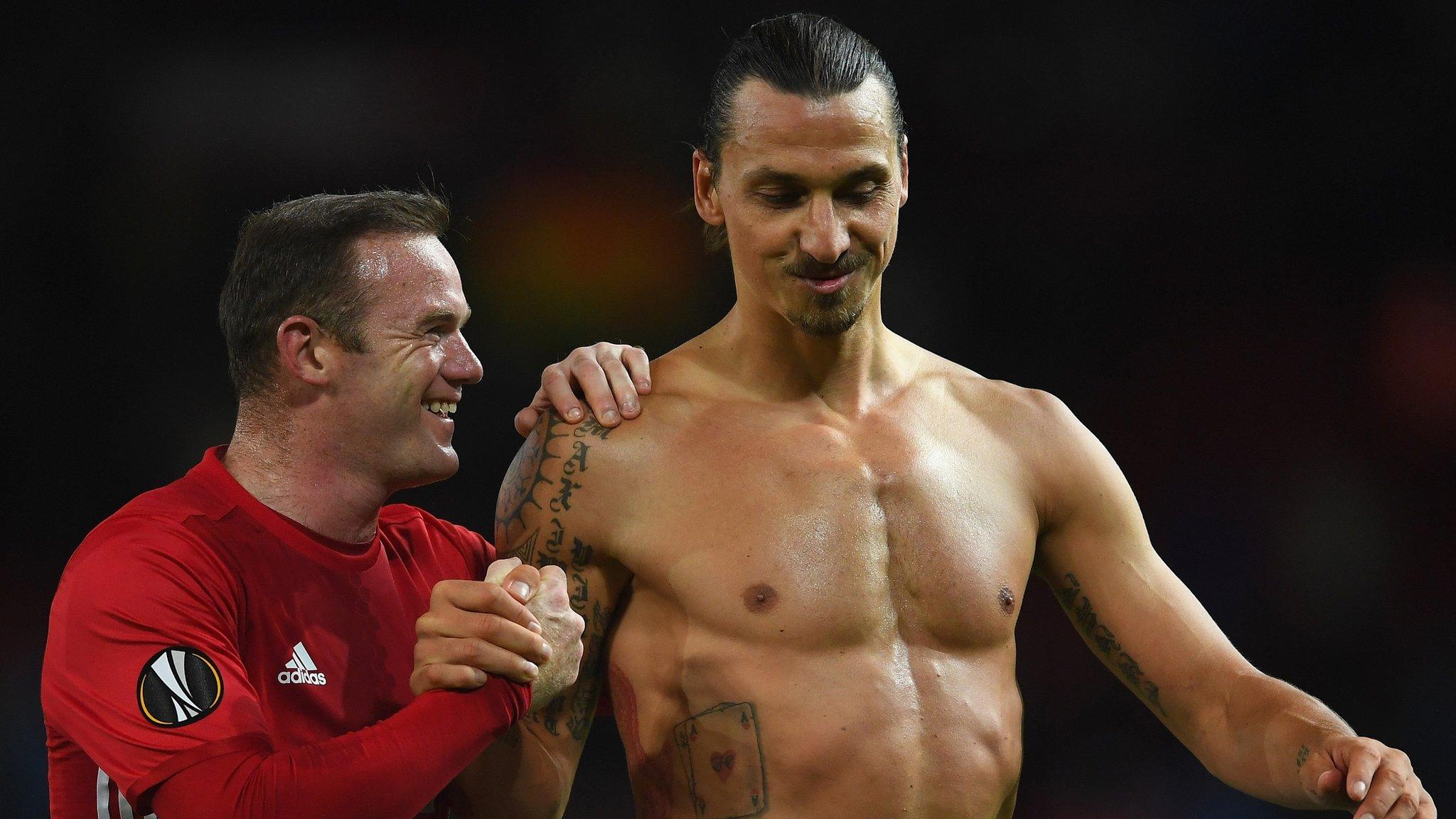 Wayne Rooney and Zlatan Ibrahimovic