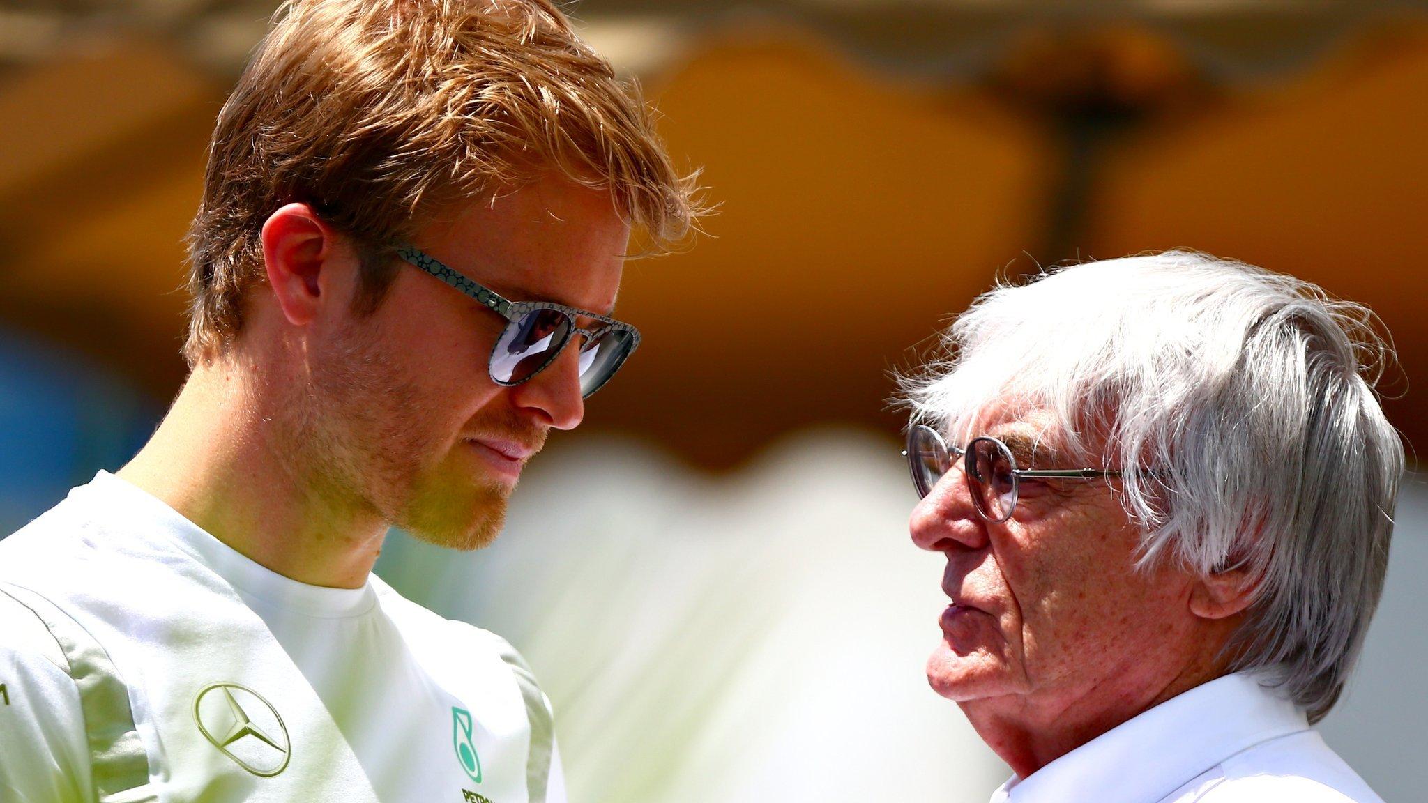 Nico Rosberg and Bernie Ecclestone