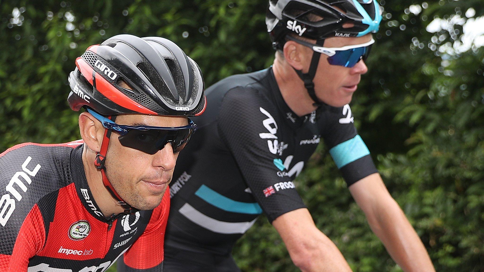 Richie Porte and Chris Froome