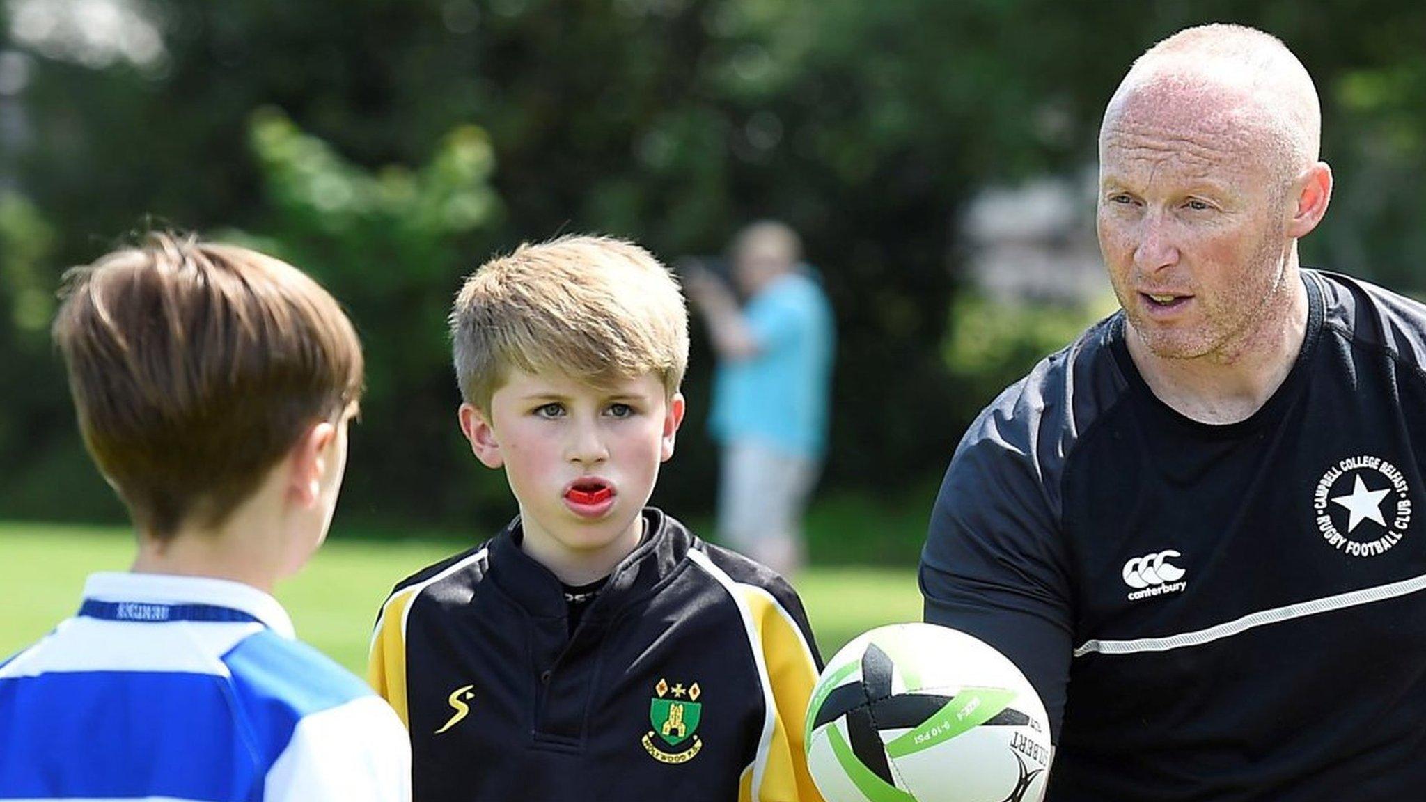 Neil Doak was unveiled as Campbell College's performance and development manager for rugby and cricket on Friday