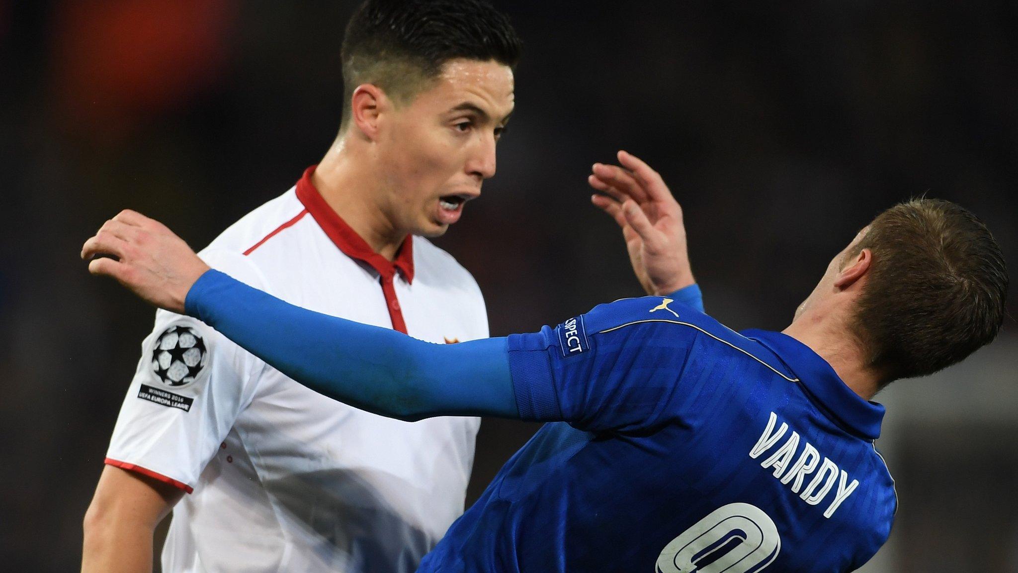 Samir Nasri and Jamie Vardy