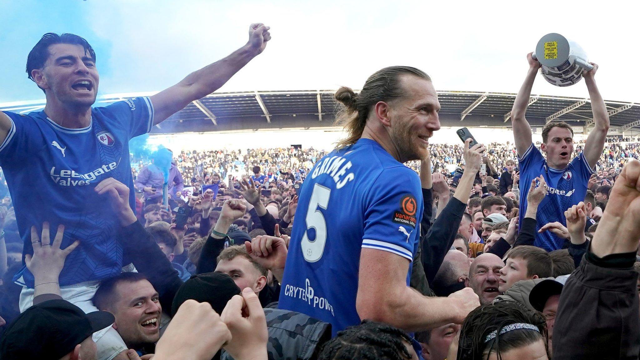 Chesterfield celebrate promotion