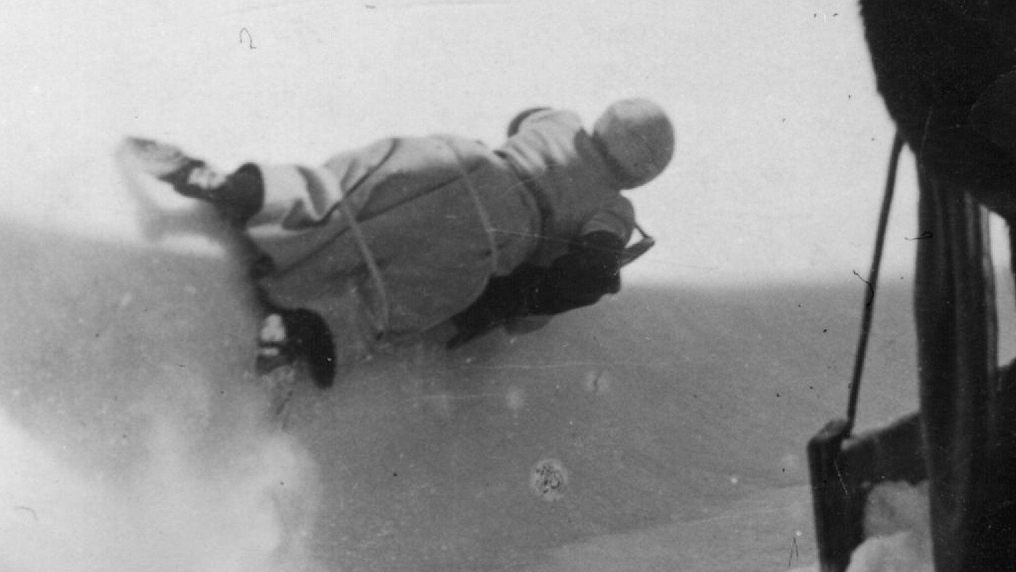 A woman racing down the Cresta Run