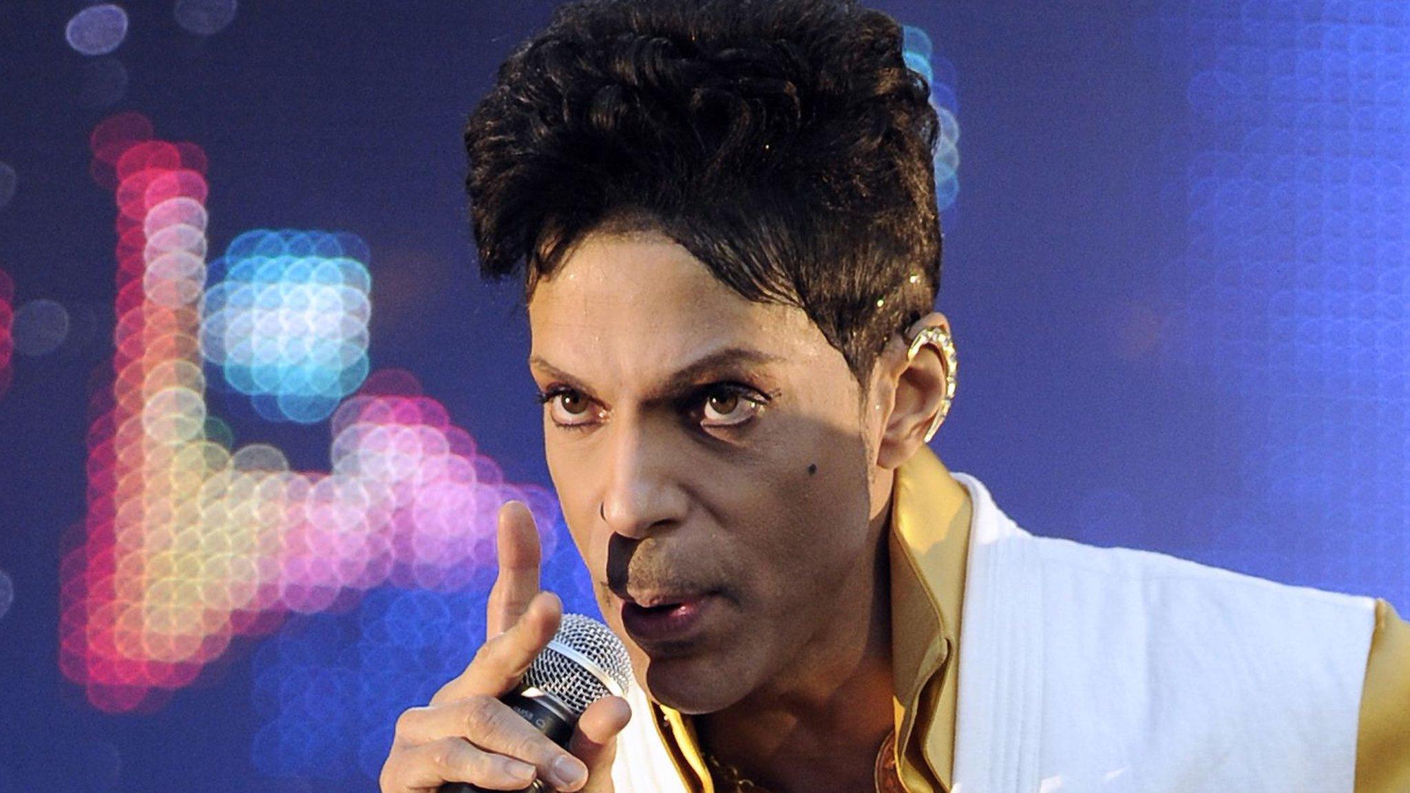 File photo from 2011 shows US singer and musician Prince performing at the Stade de France in Saint-Denis, outside Paris