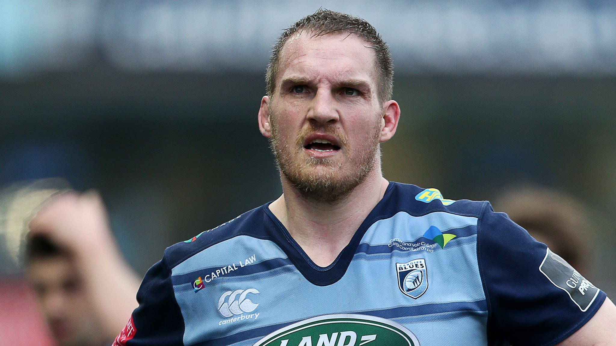 Gethin Jenkins waits for the next phase of play