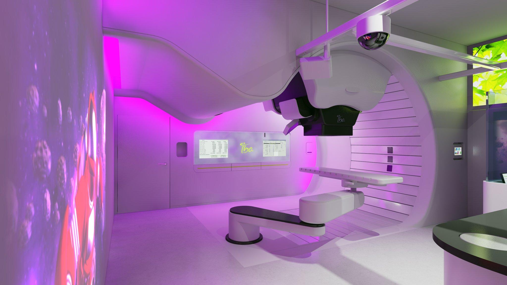 A proton therapy machine