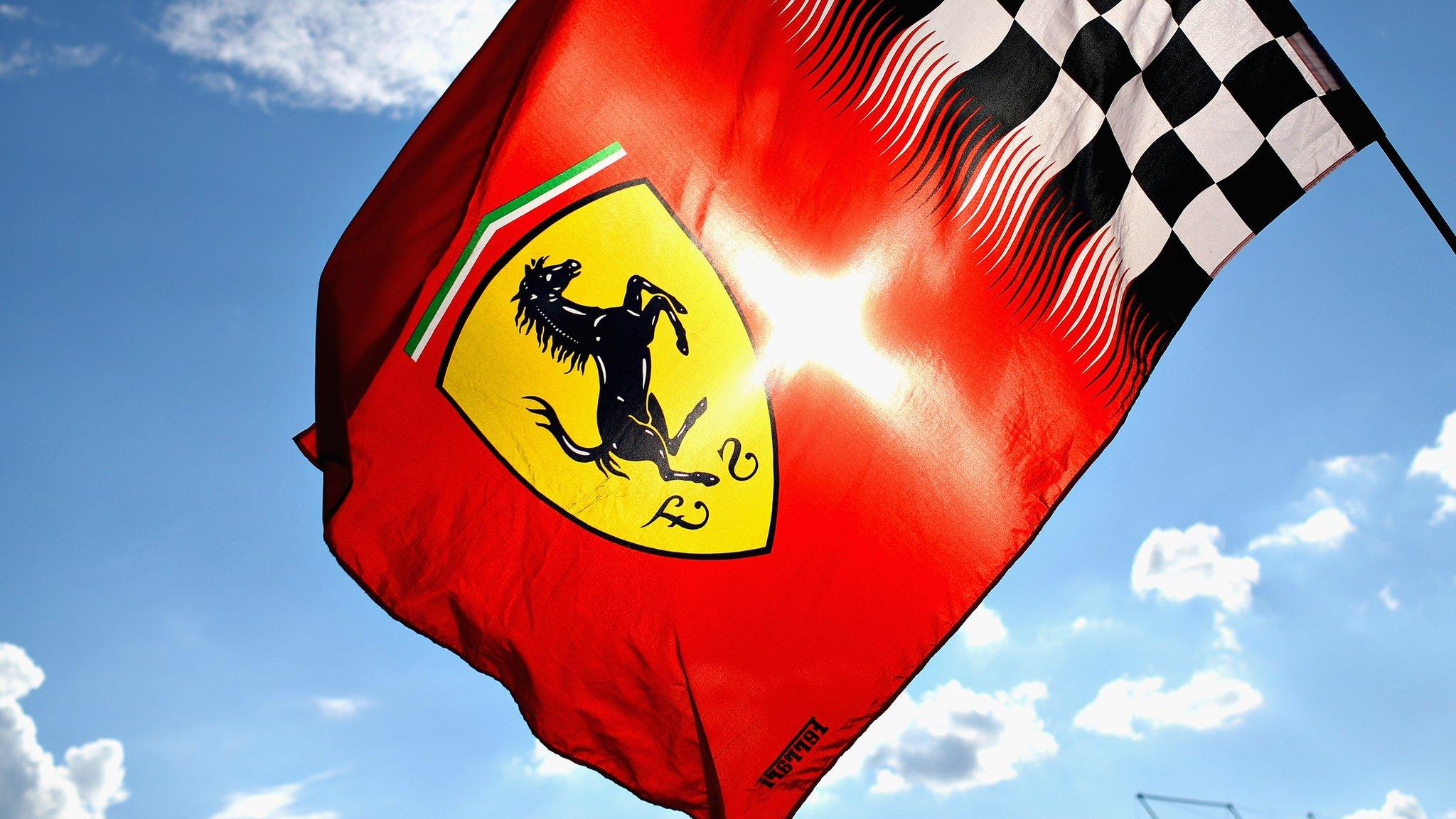 A Ferrari flag