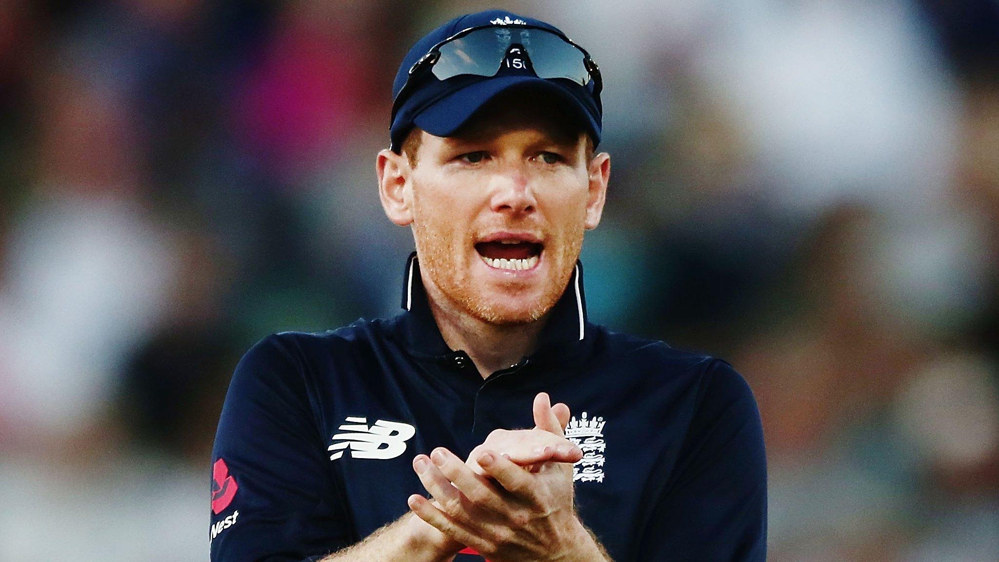 England captain Eoin Morgan claps his hands