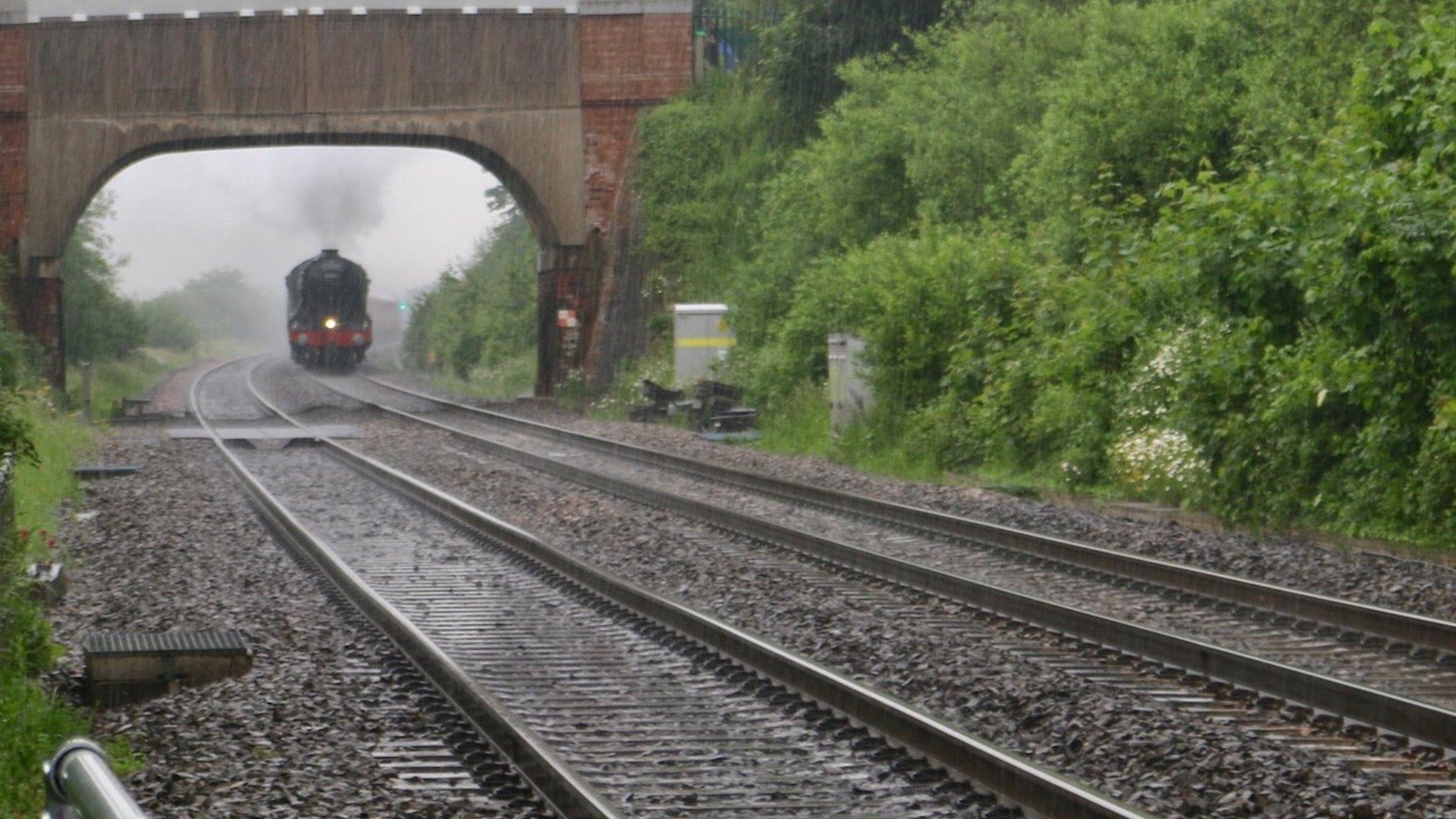 The Flying Scotsman passing through Radley