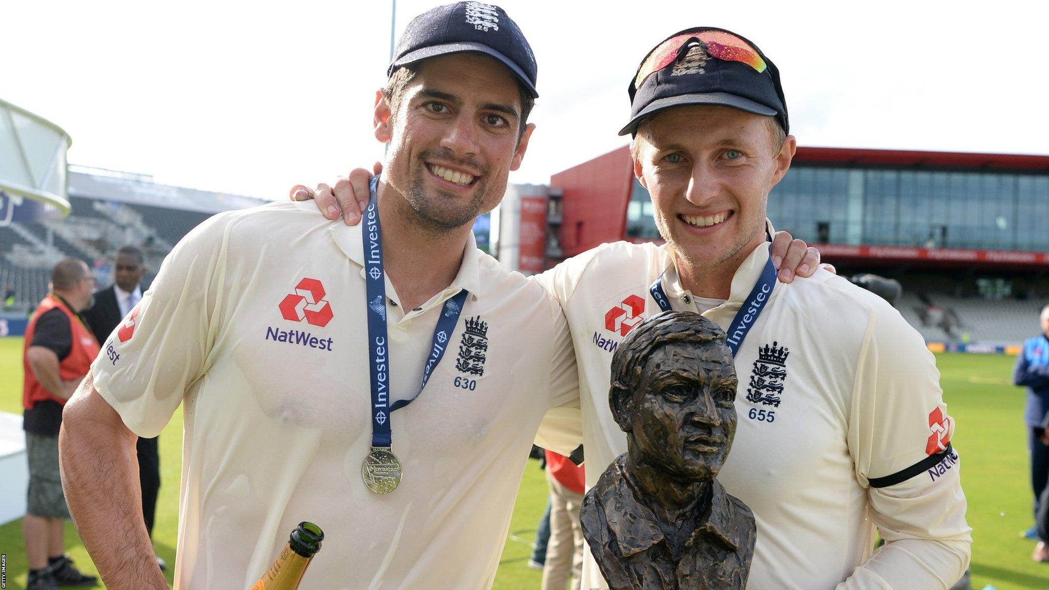 Joe Root and Alastair Cook