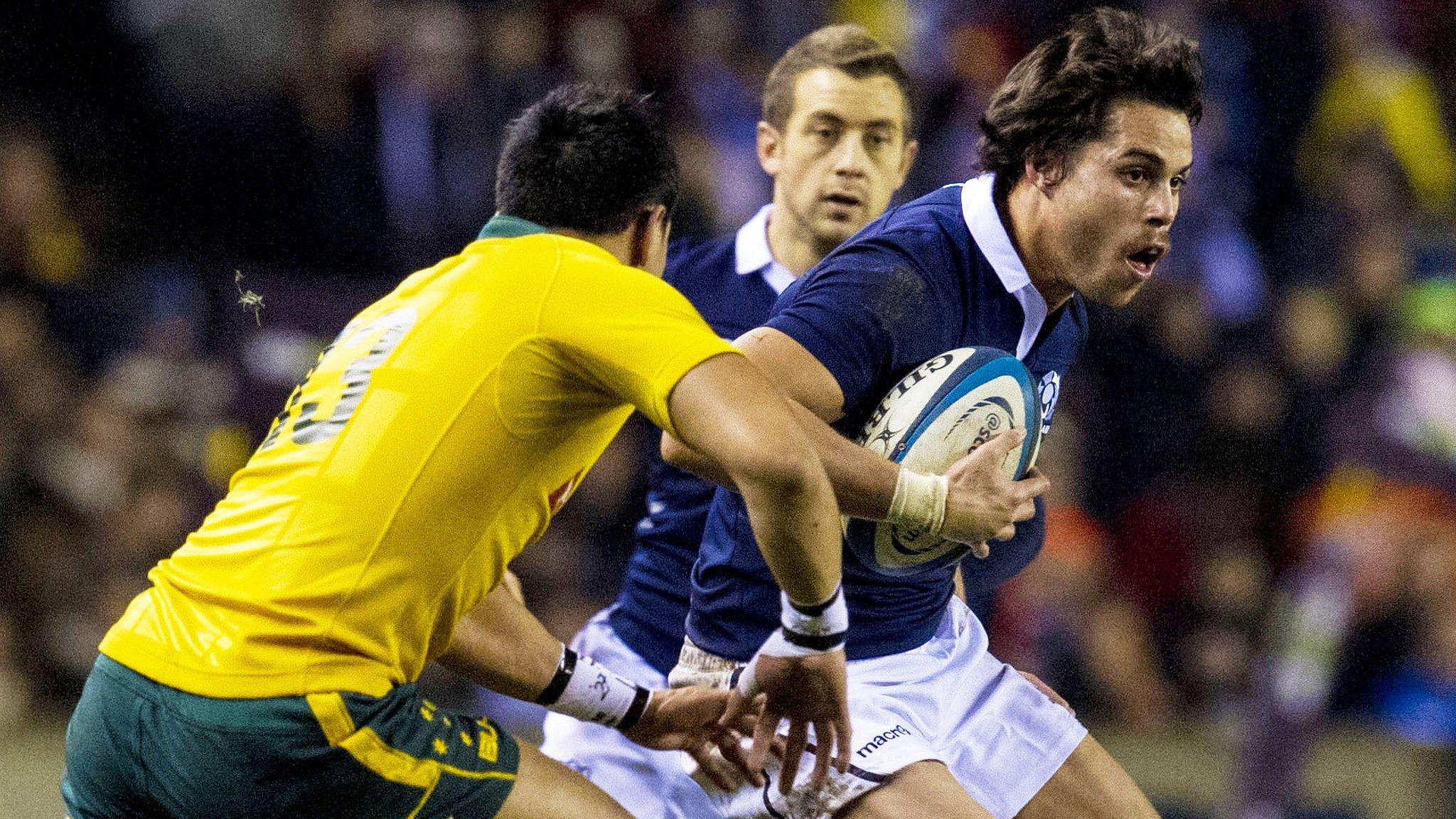 Christian Leal'ifano, Greig Laidlaw and Sean Maitland