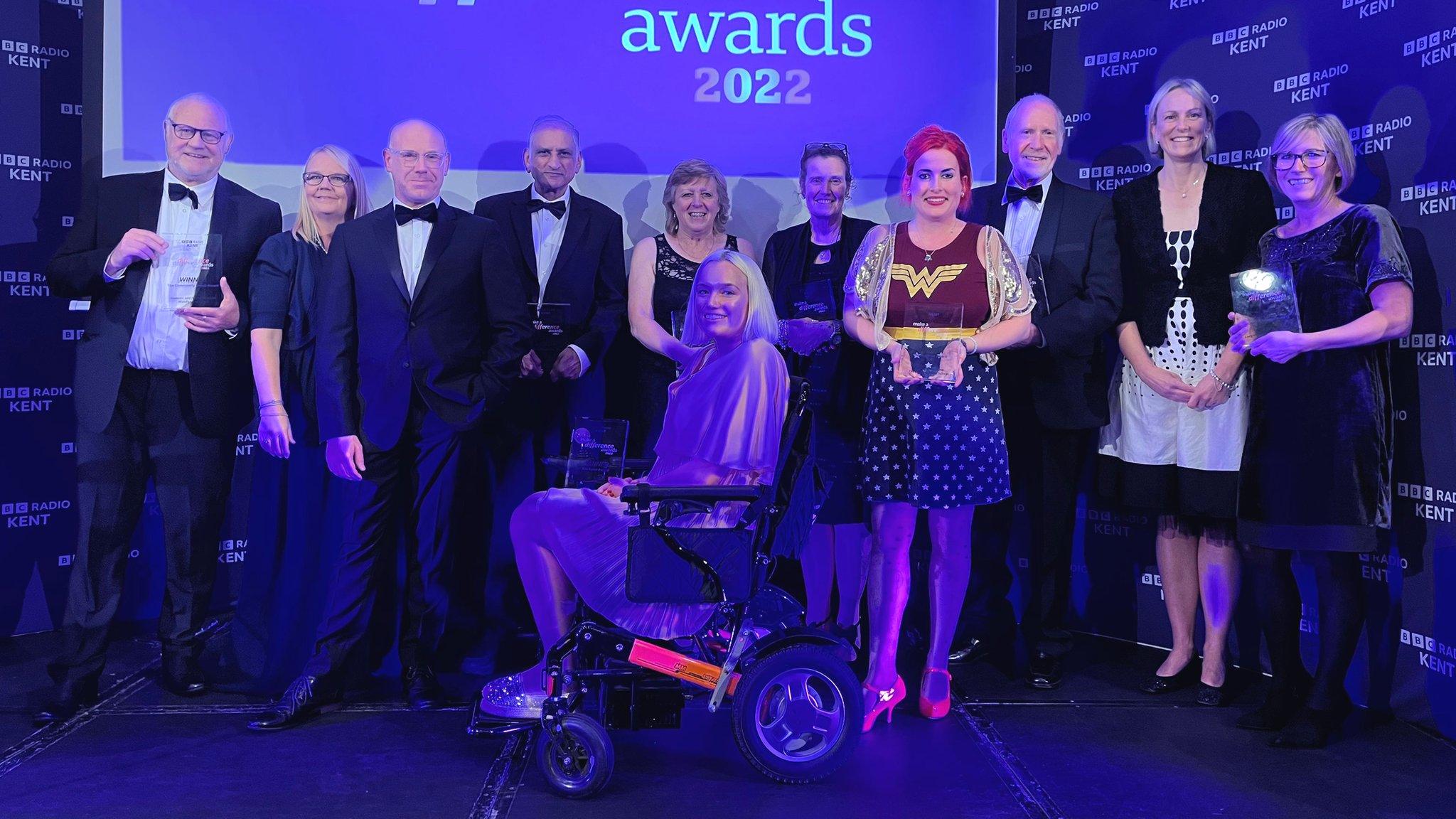 The BBC Radio Kent Make a Difference Awards winners