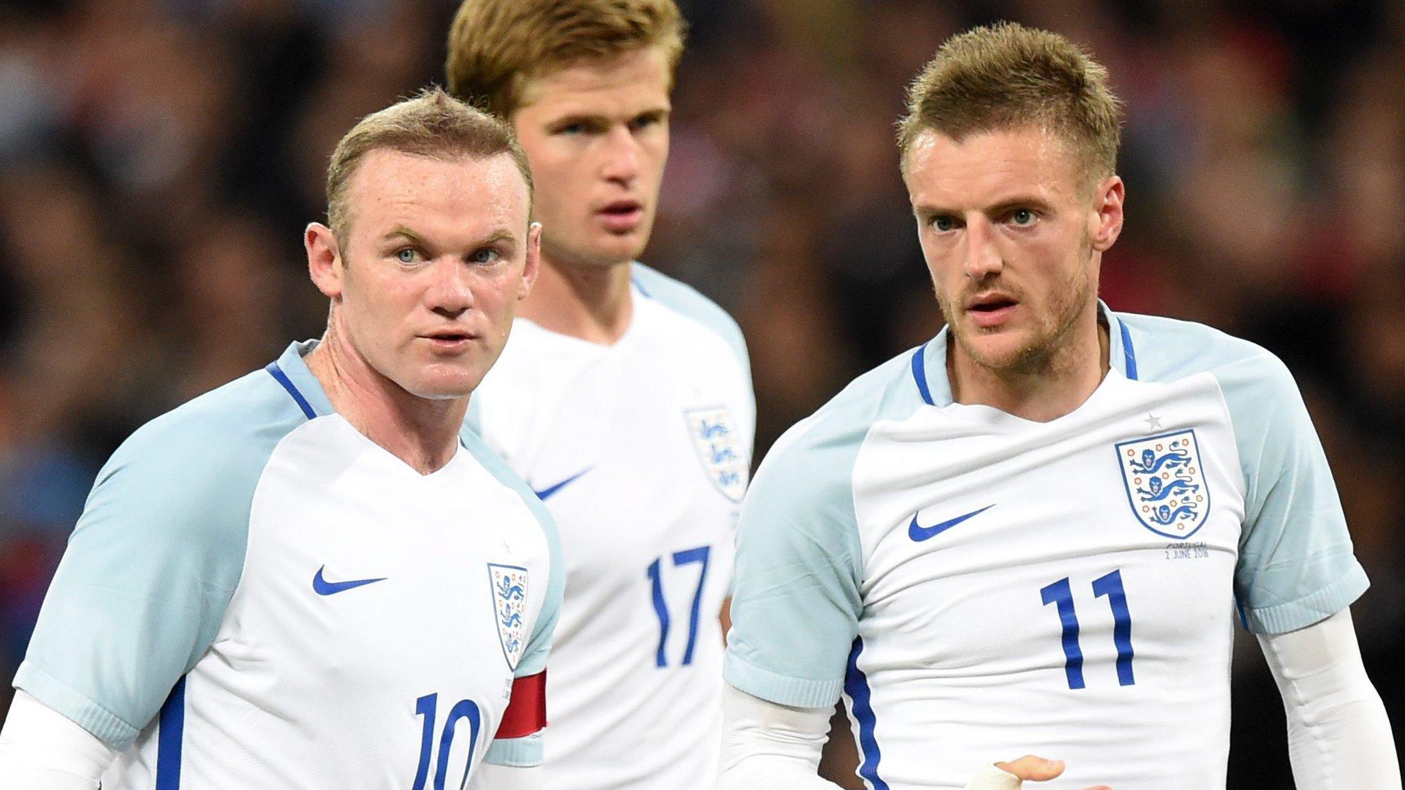 England players look pensive