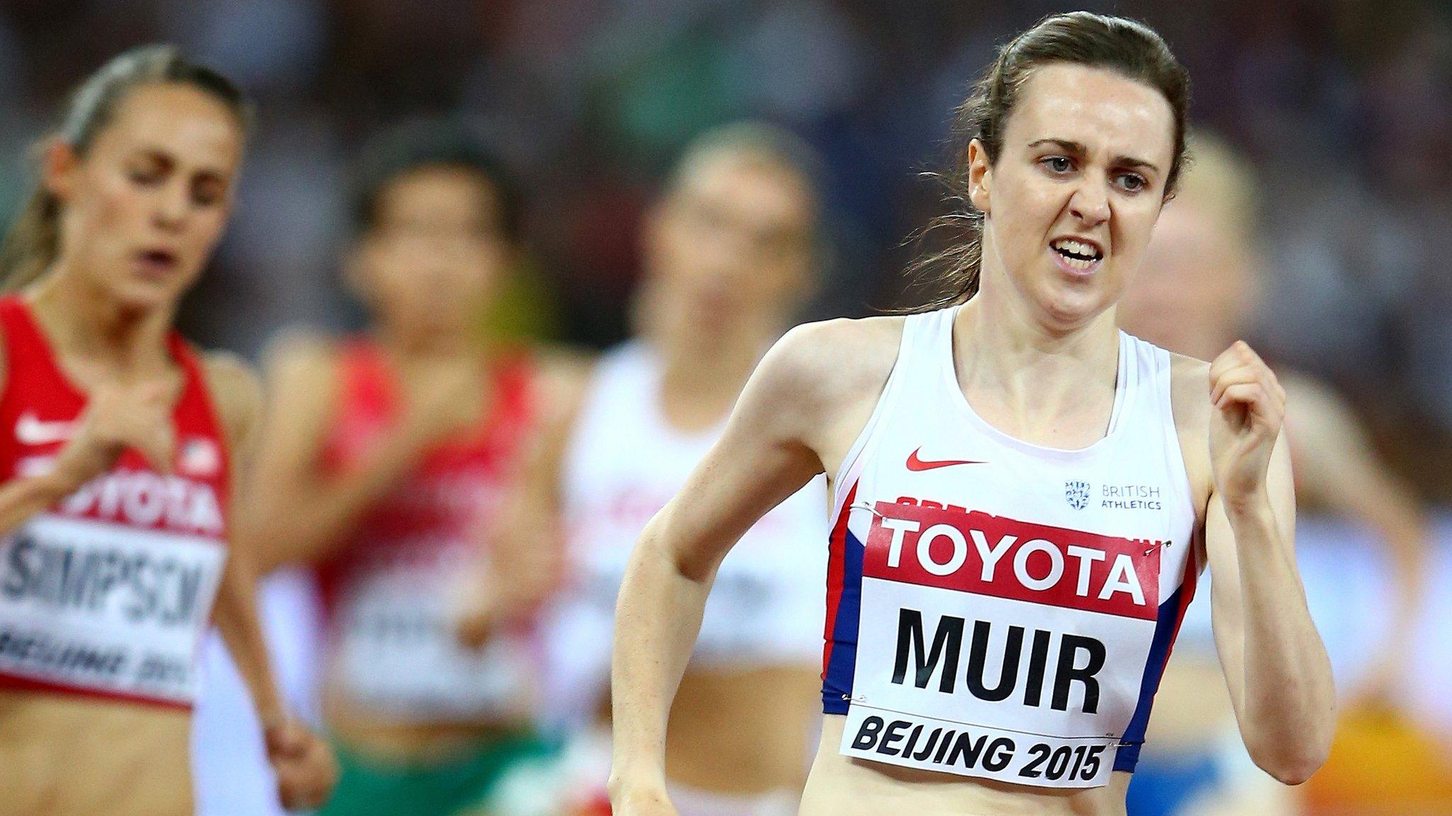 Laura Muir runs in the 2015 World Championships 1500m final